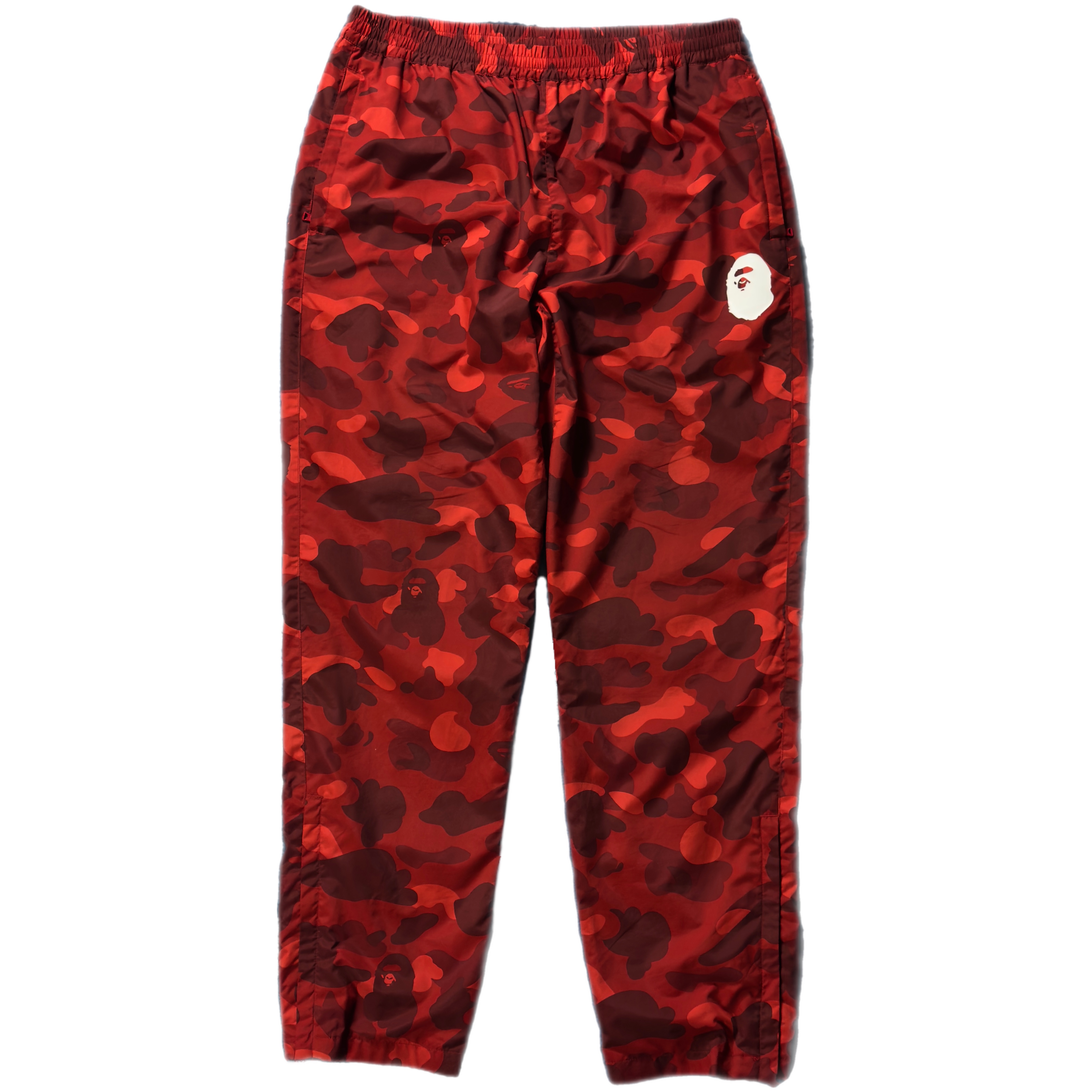 (L) Bape Color Camo Track Pants Red 