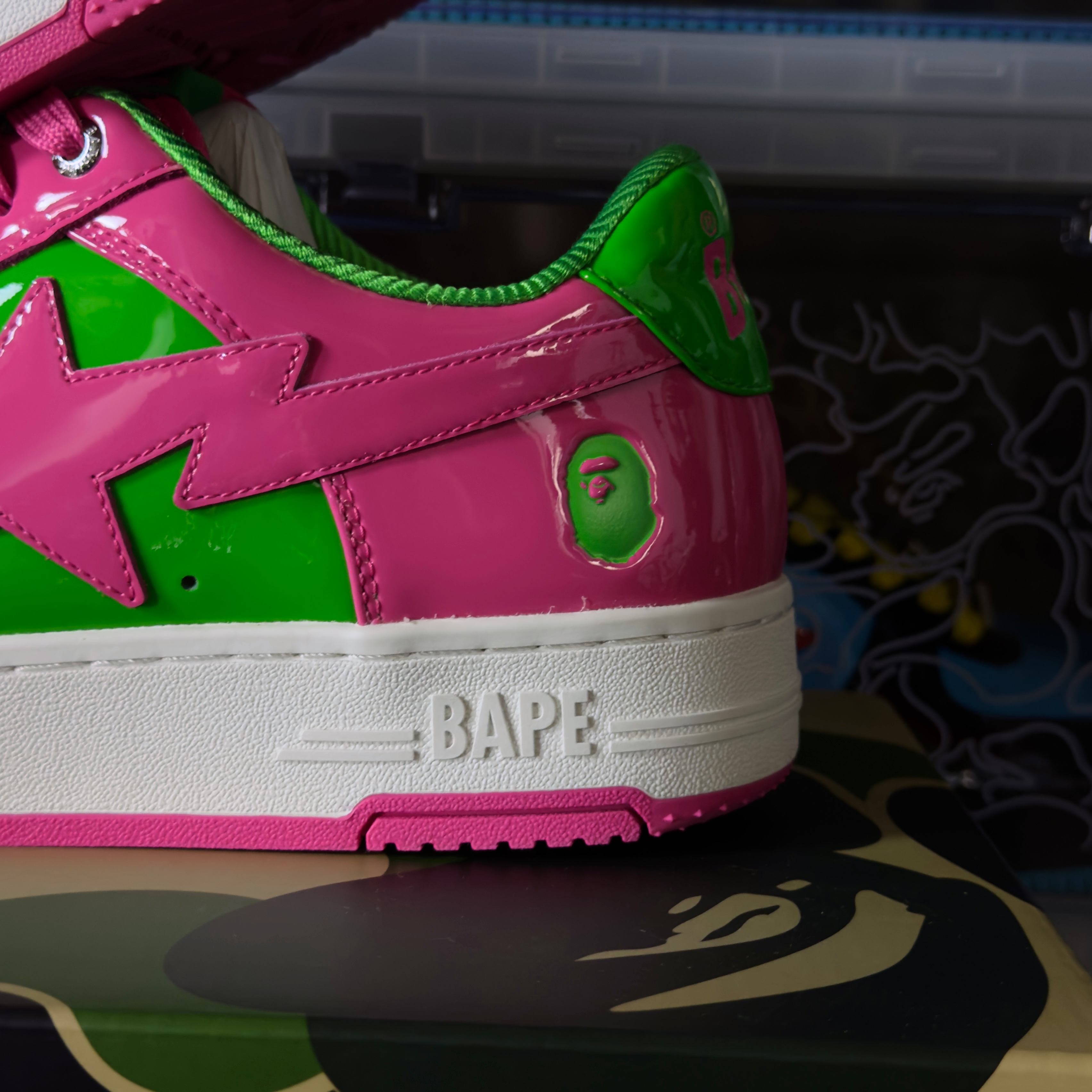 (44) A Bathing Ape Bapesta #1 Pink 2025