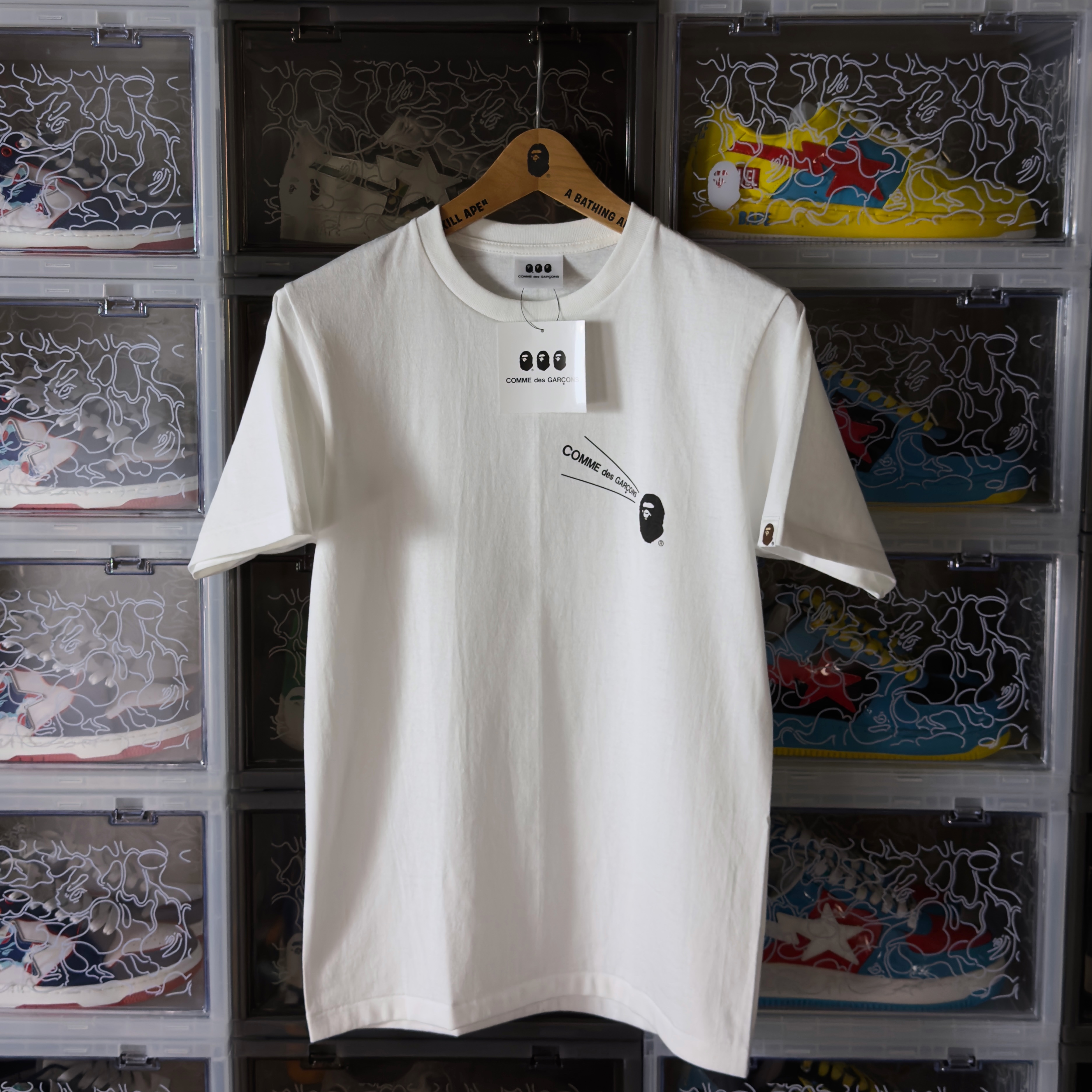 (S/M/L/XL) Bape x CDG Osaka Tee White 2020