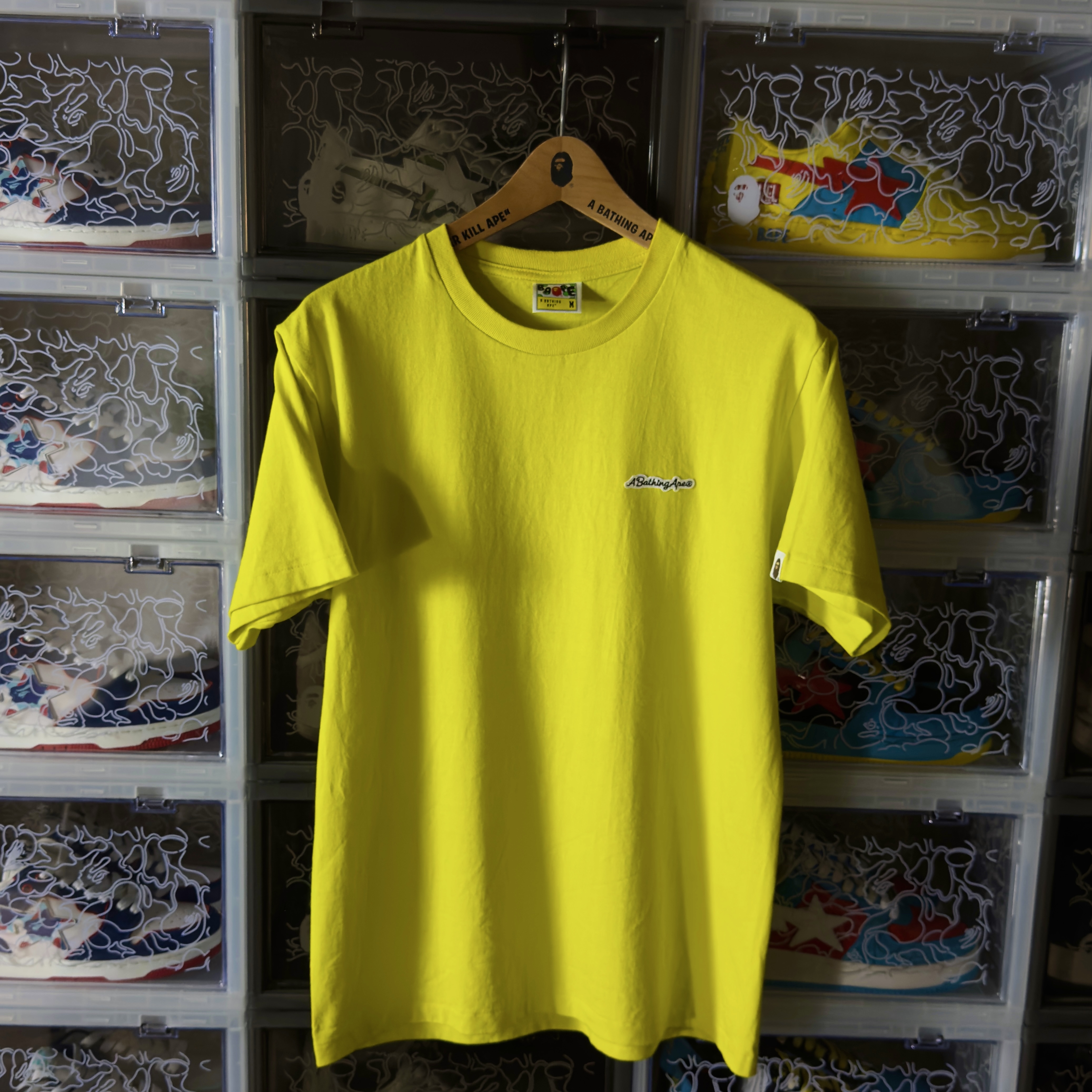 (M) Bape A Bathing Ape Tee Yellow