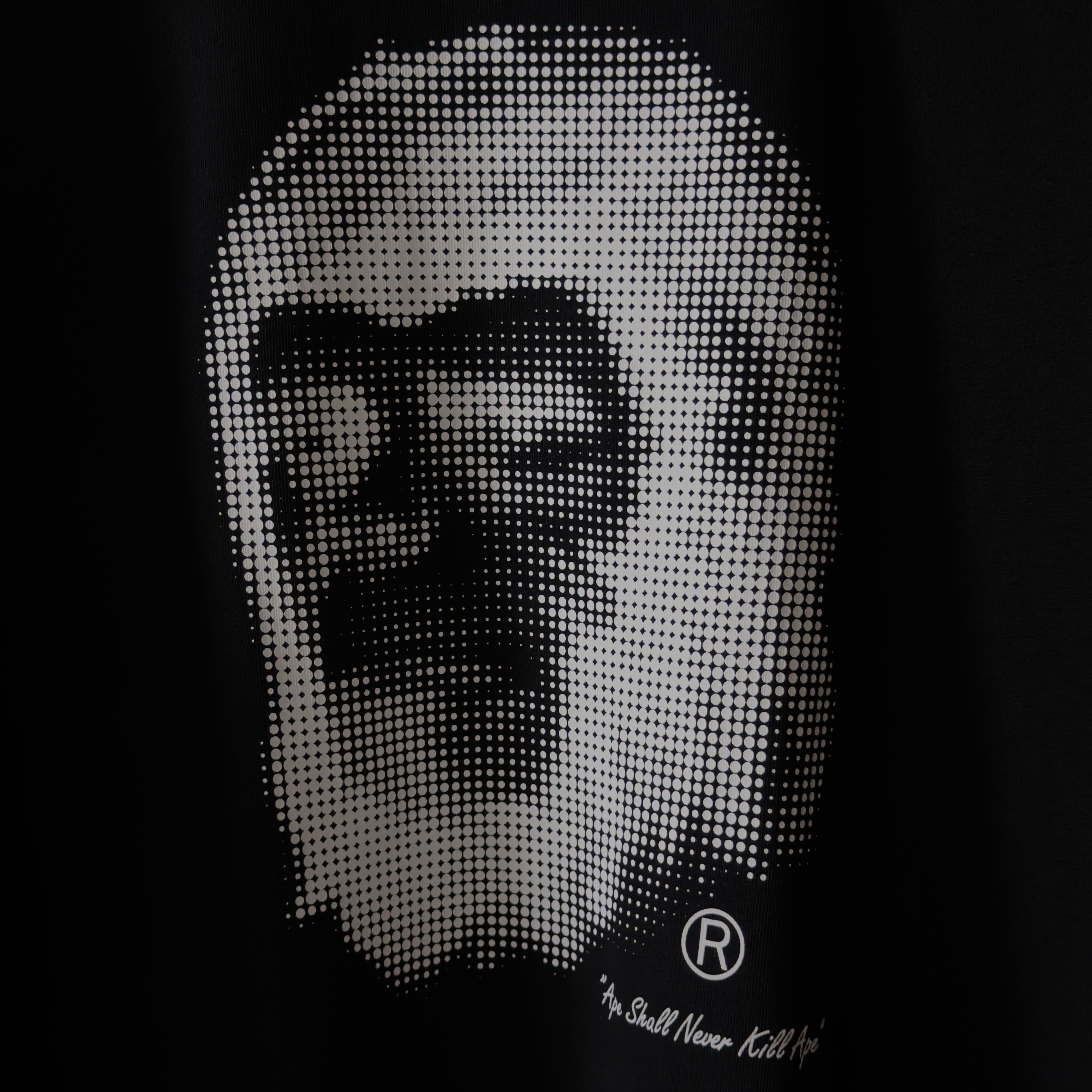 (S) Bape Pixel Comic Ape Head Relaxed Fit Tee Black 2024