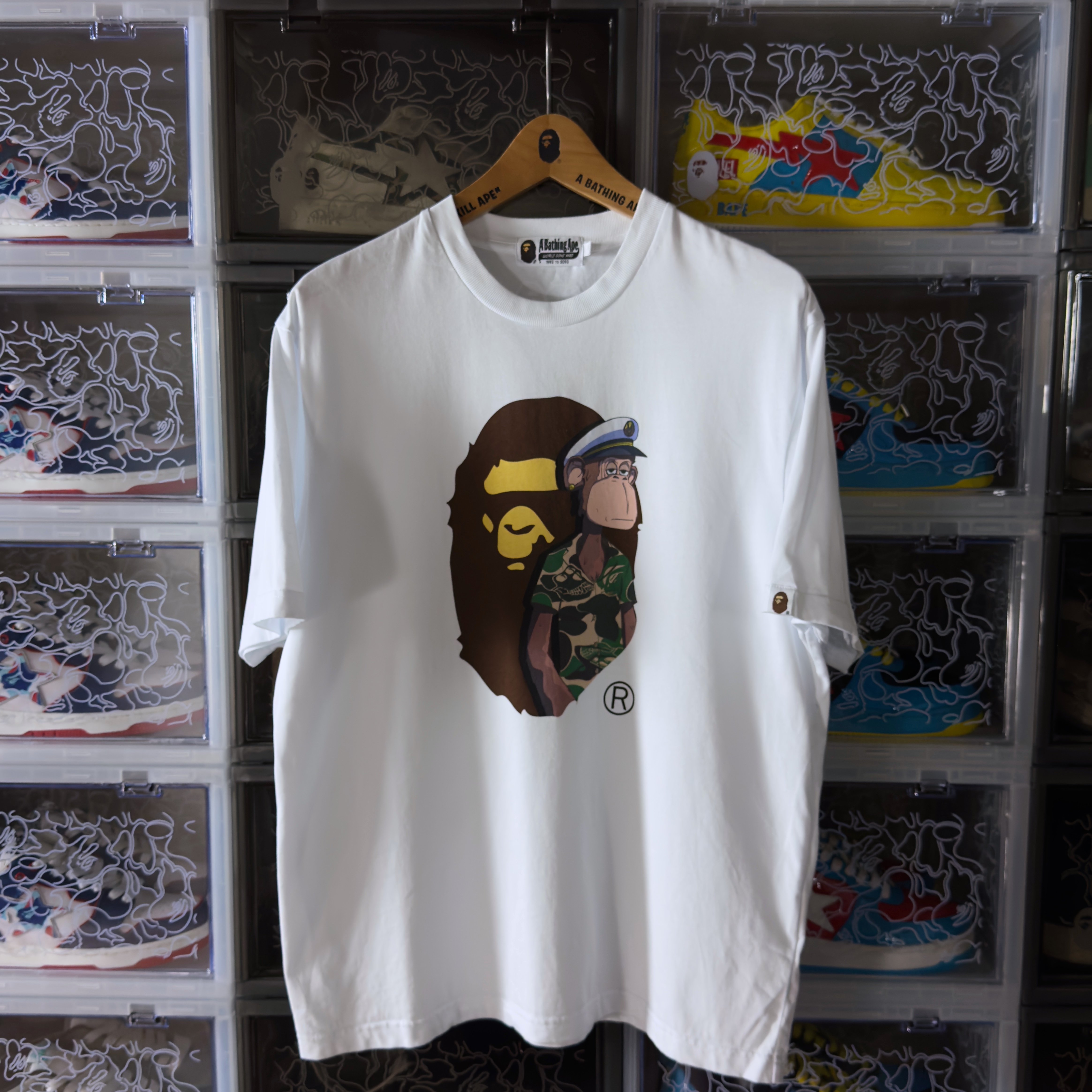 (S) Bape x BAYC Curtis Tee White 2023