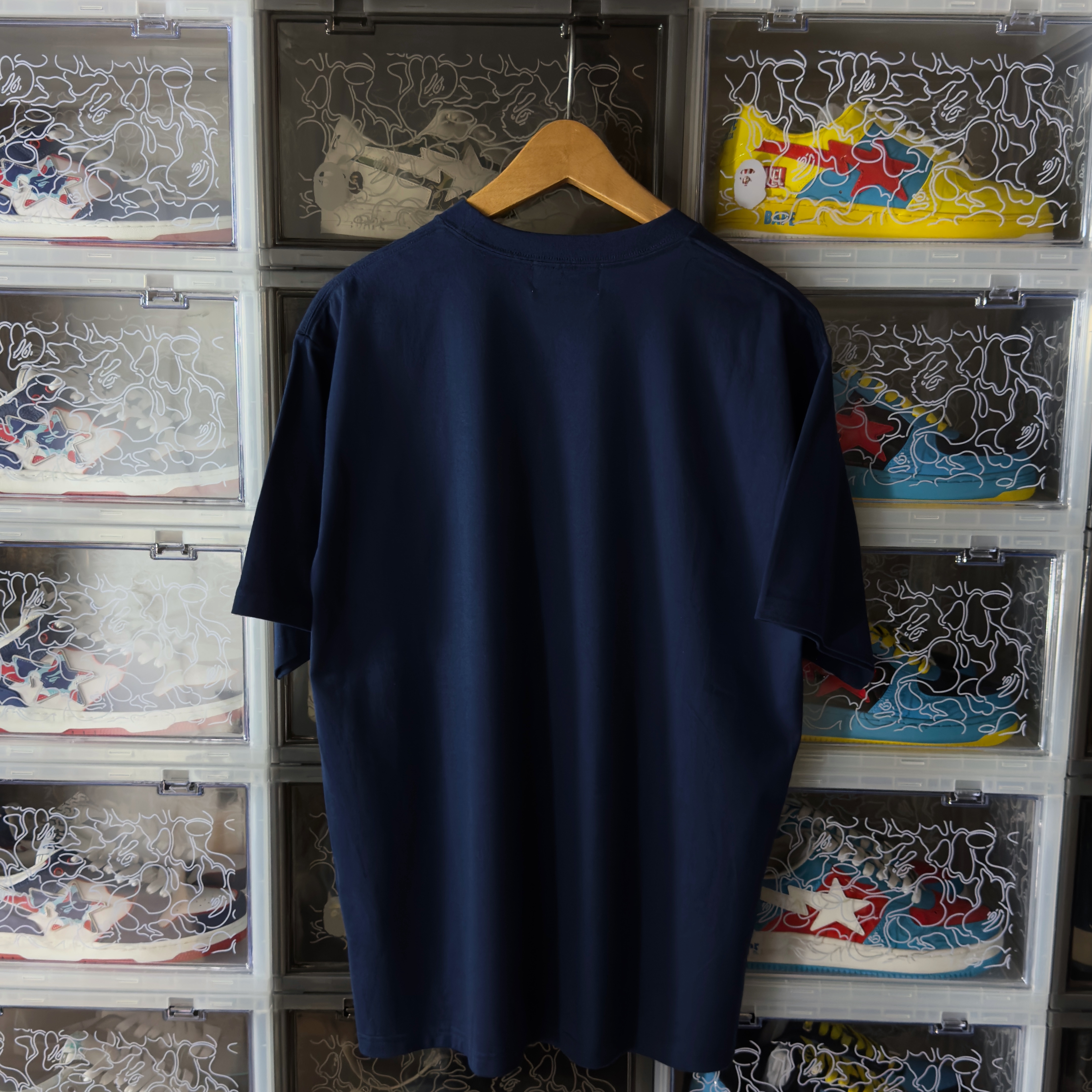 (M) Bape ABC Camo College Pocket Relaxed Tee Navy 2023