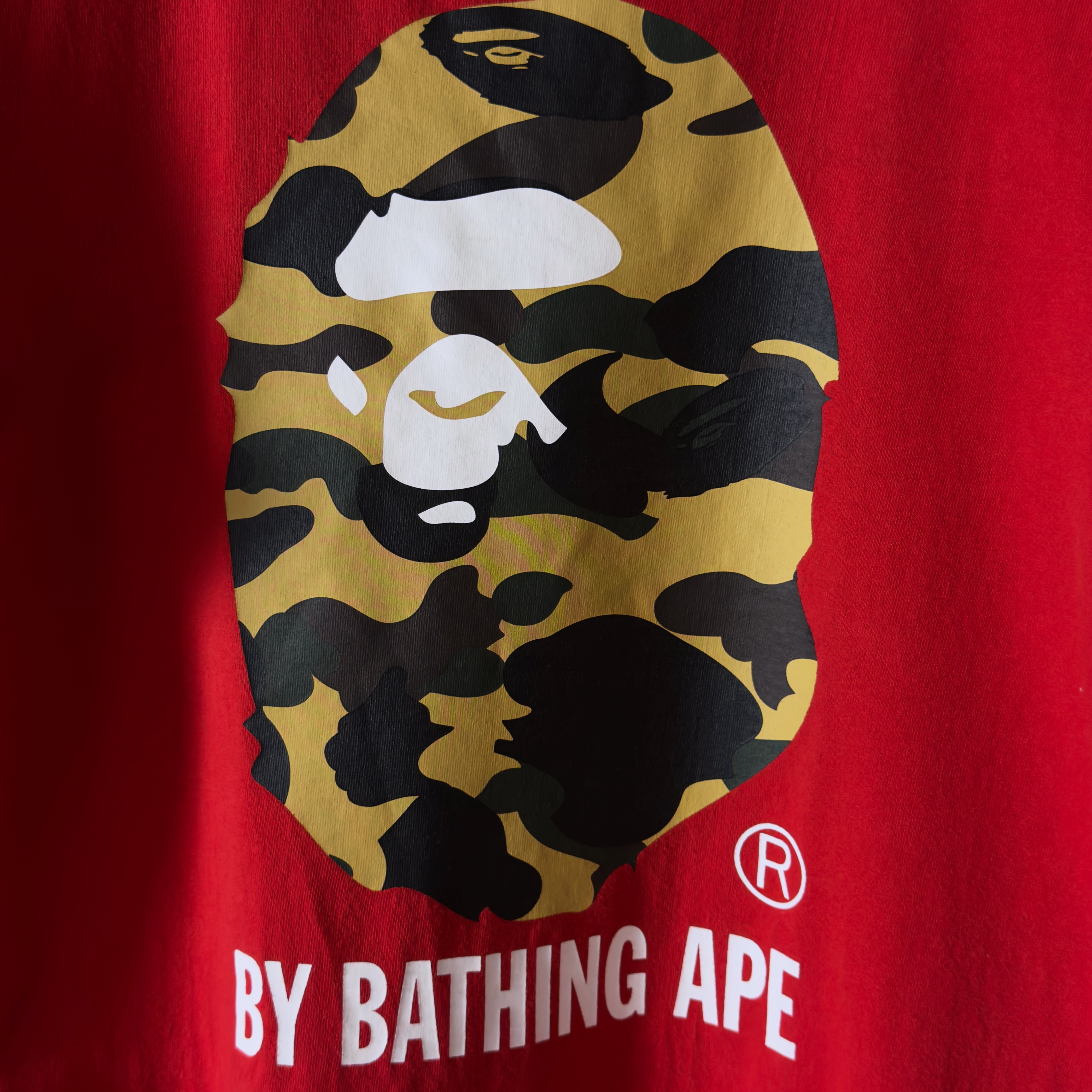 (S) Bape 1st Camo By Bathing Ape Tee Red/Yellow