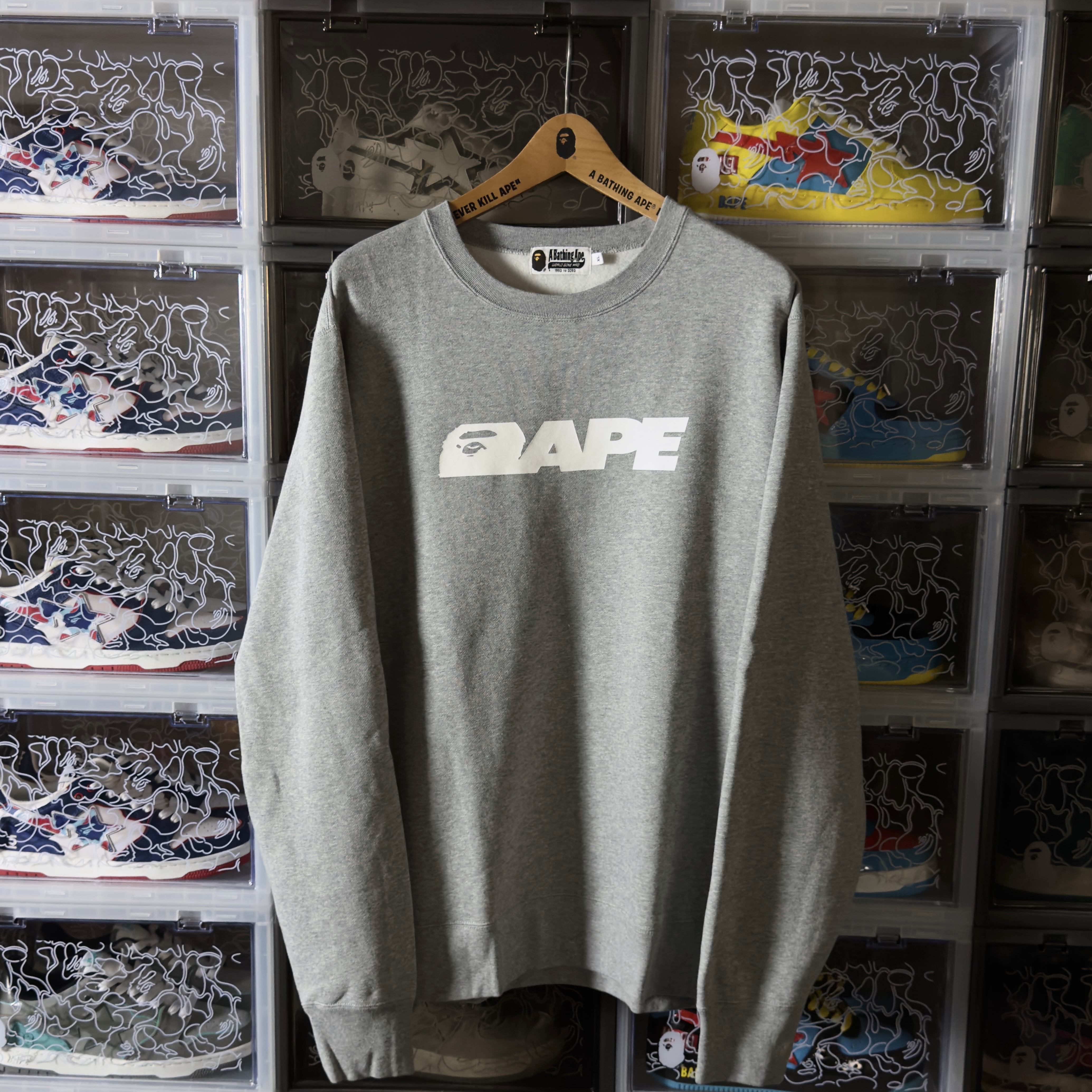 (XL) Bape Premium Happy New Year Crewneck Grey 2023