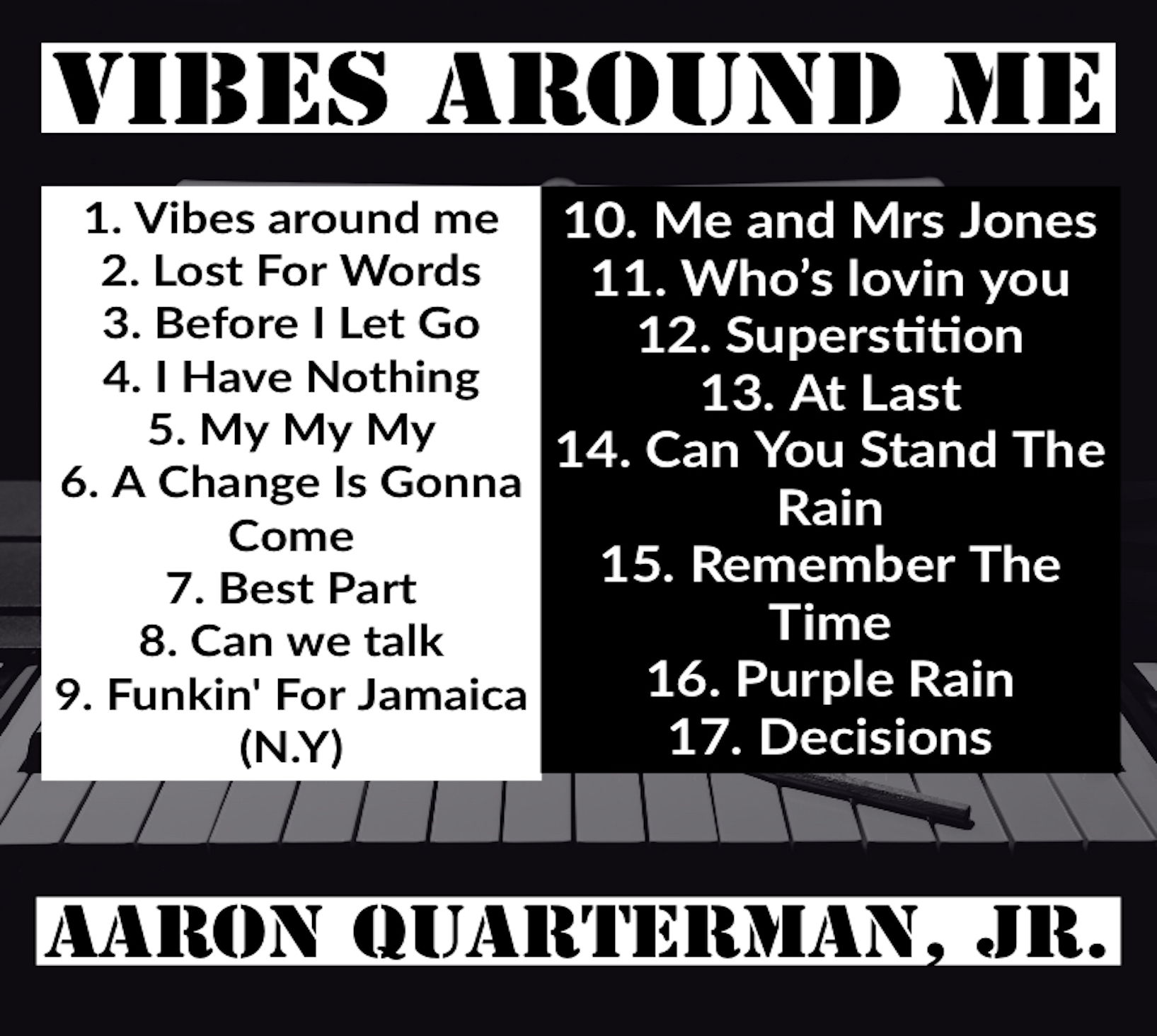 Vibes Around Me Physical CD Autographed Copy