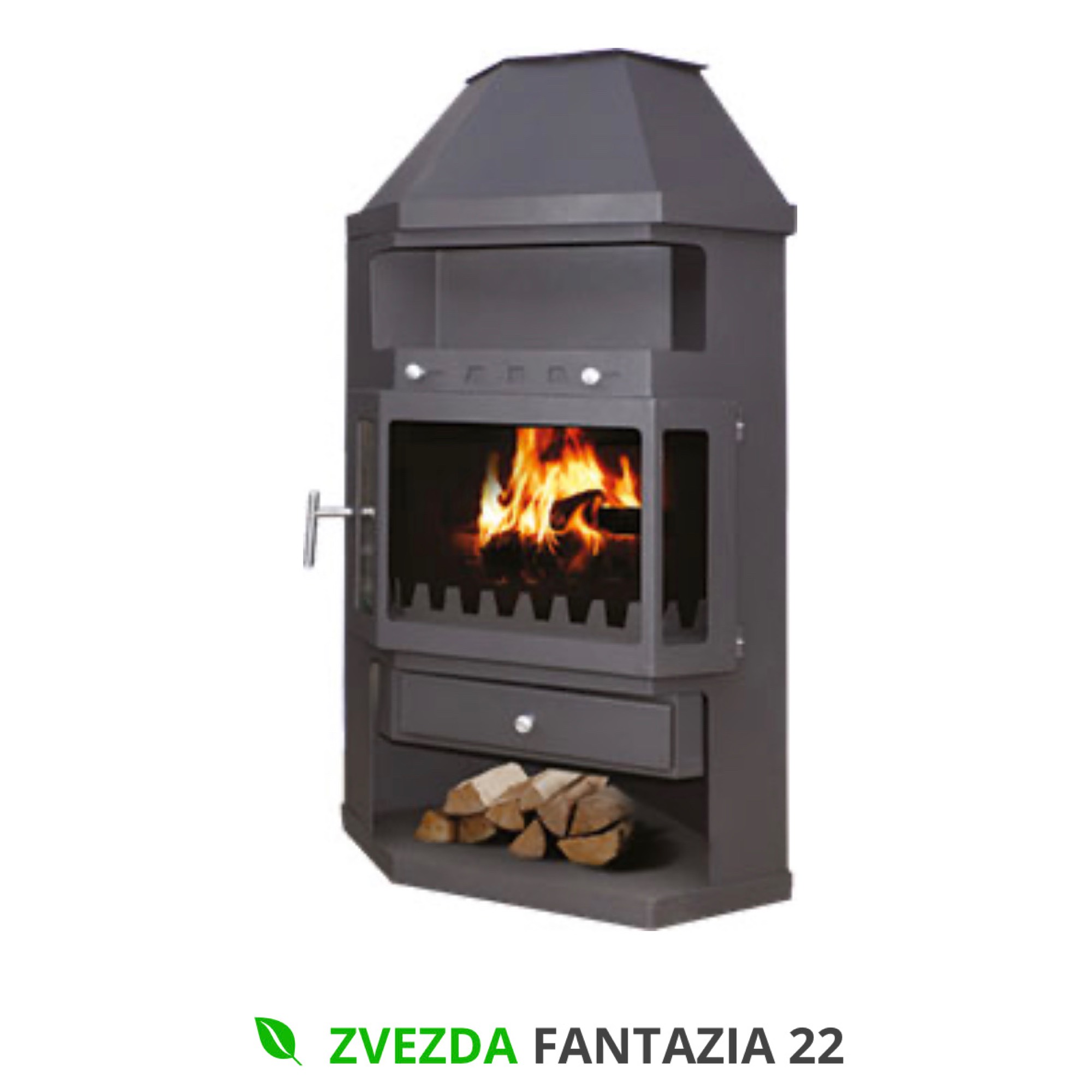 K0153 Zvezda Fantazia  malkinė krosnelė 