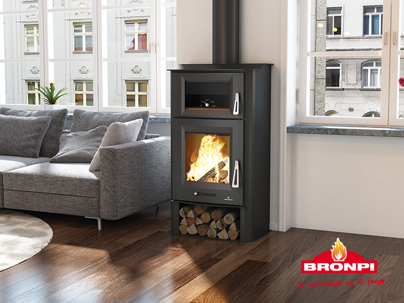 Malkinė krosnelė su orkaite Bronpi Tudela 13 kW