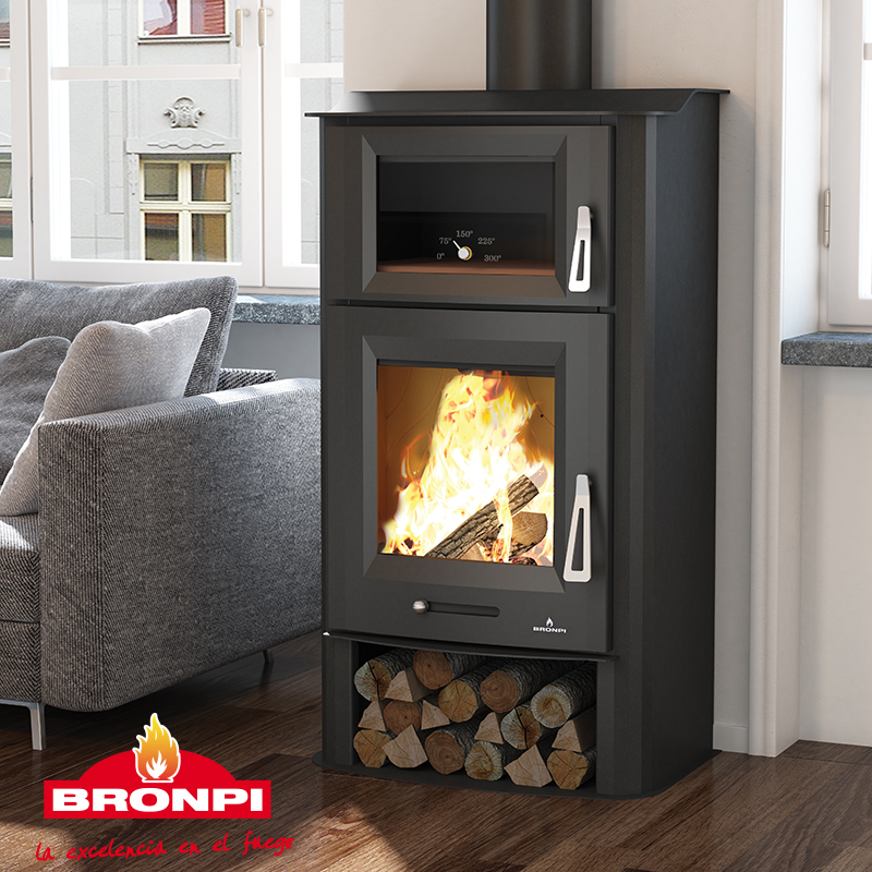 Malkinė krosnelė su orkaite Bronpi Tudela 13 kW