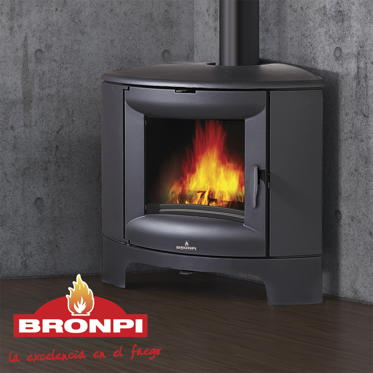 Malkinė ketaus krosnelė Bronpi Bremen 11,5 kW