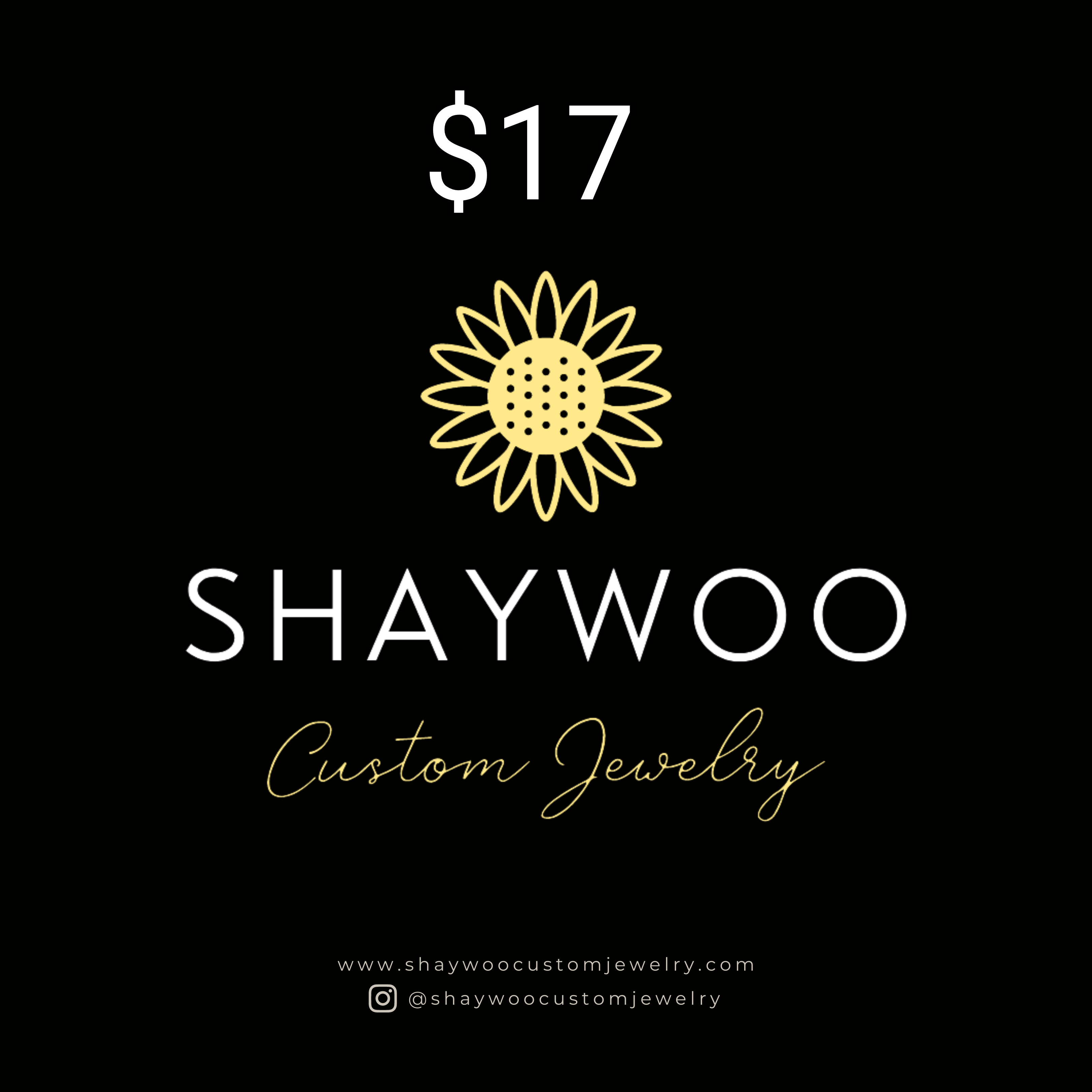 Made to order custom jewelry - $17