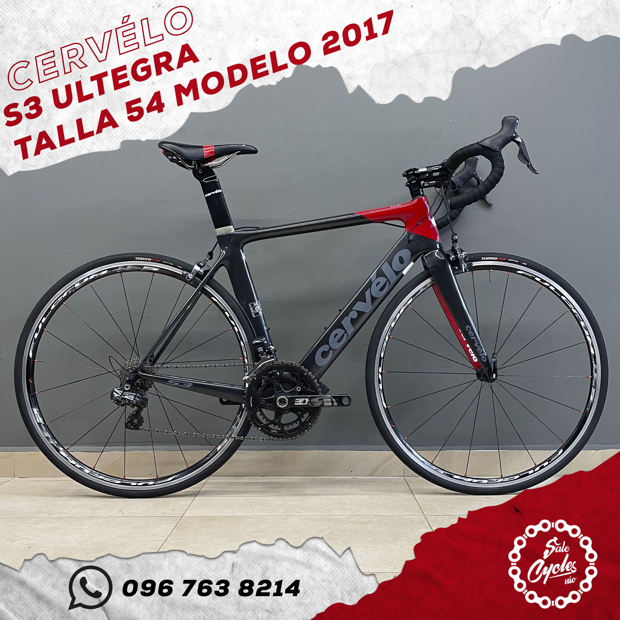 Cervelo S3 Ultegra 54 Año 2017