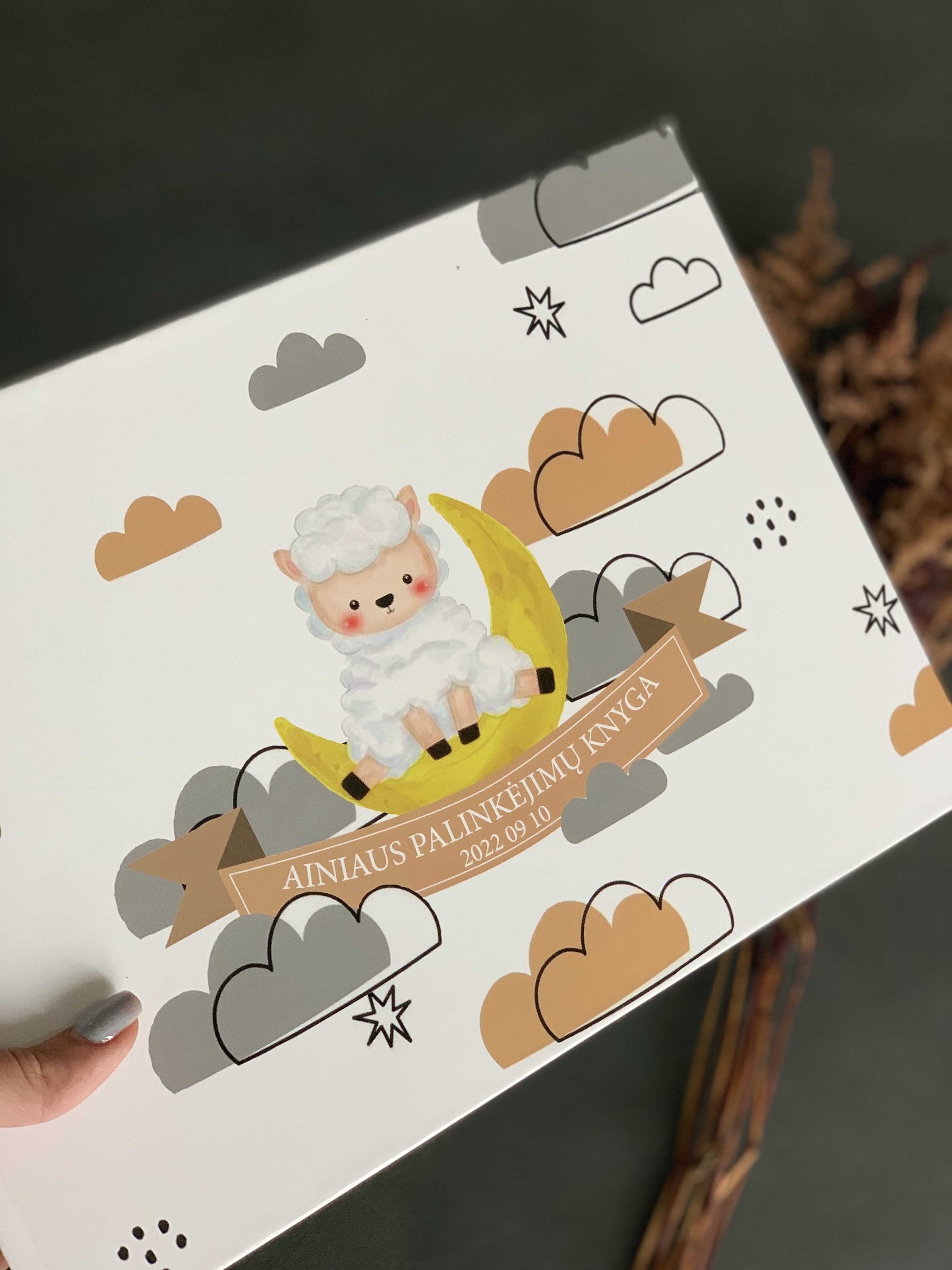 Personalized Guestbook/Photo Album For The Baptism With Name And Date