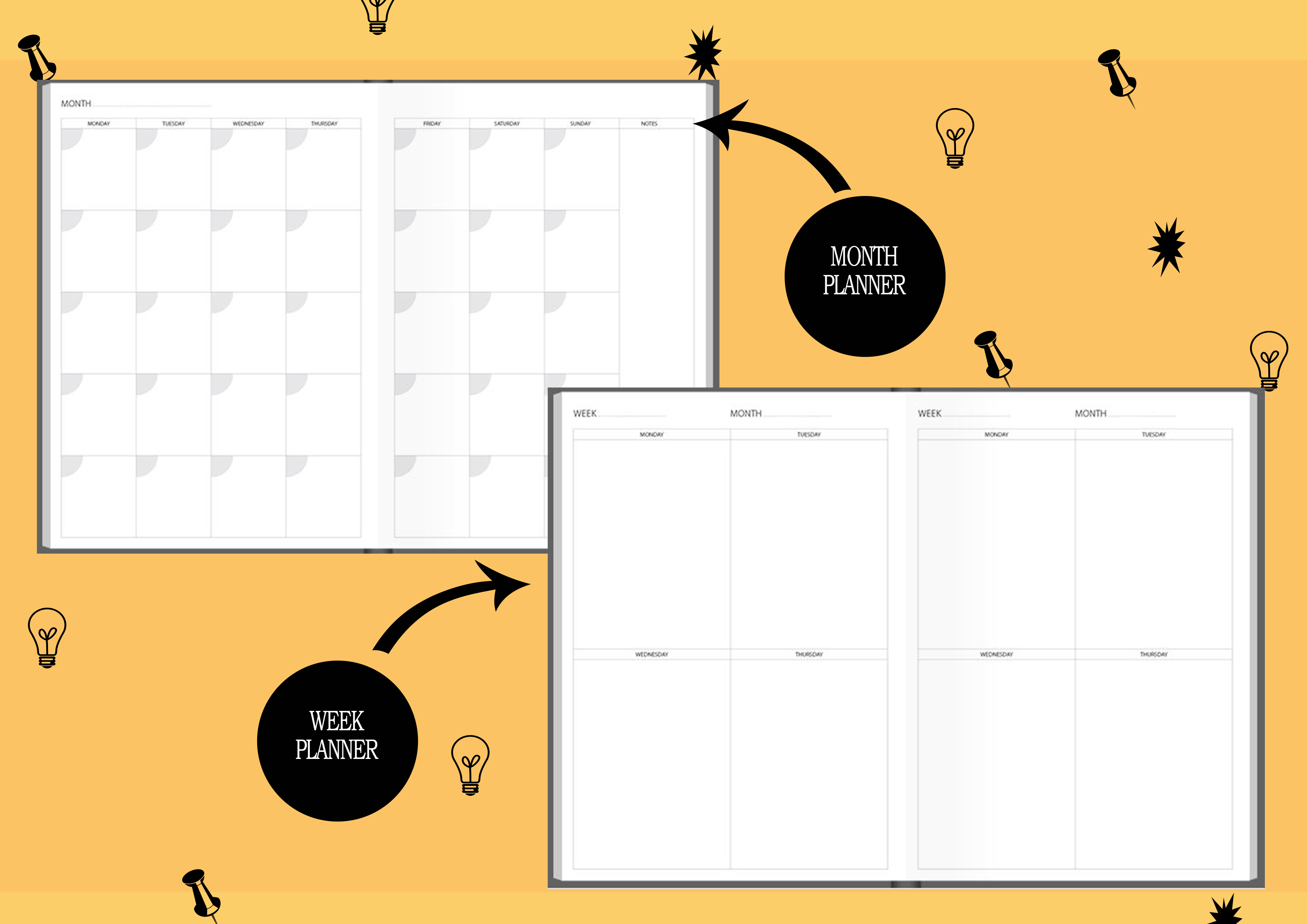 Planner with your photo and name
