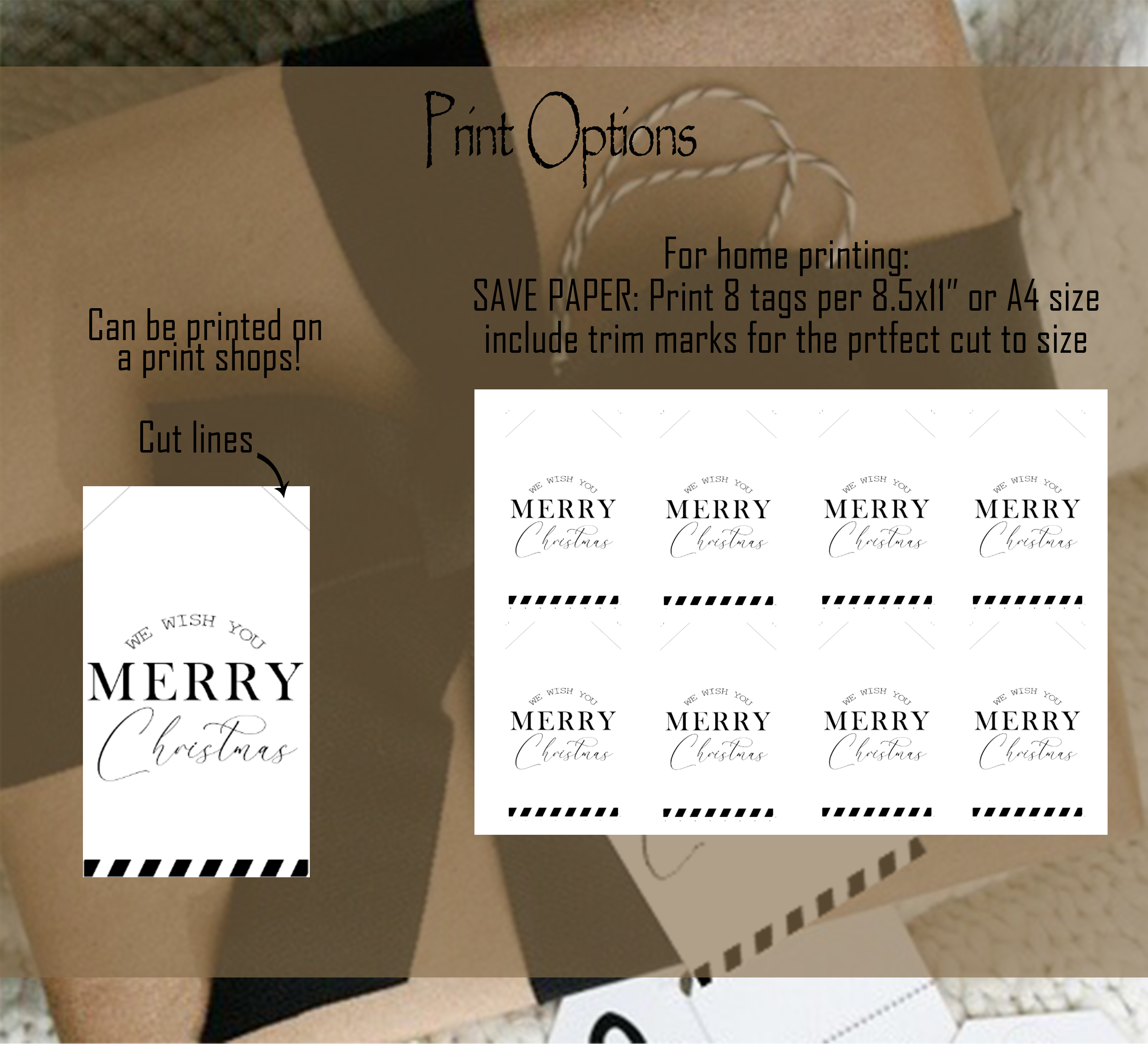 Merry Christmas Gift Tags