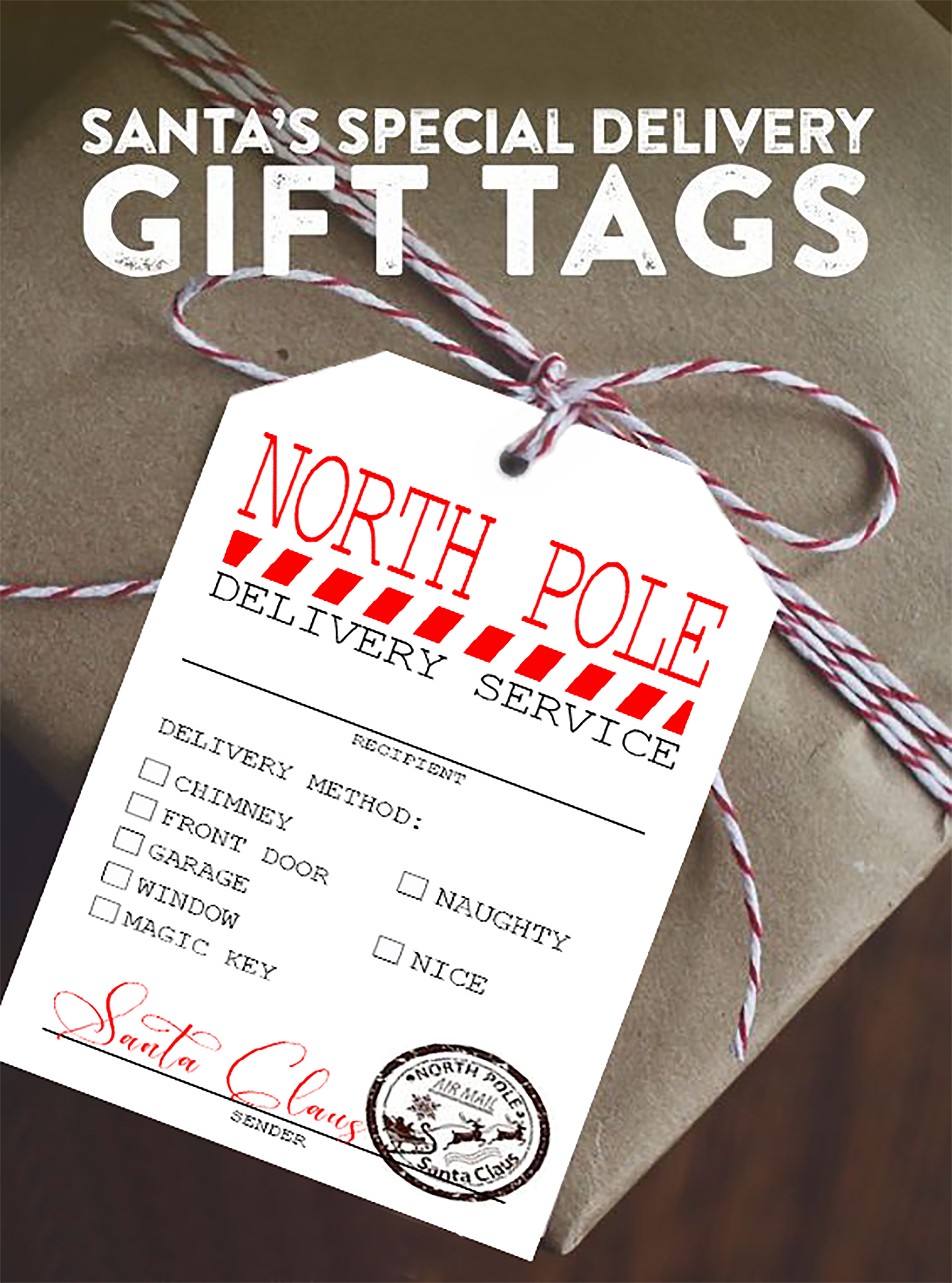 Santa Claus Gift Tags