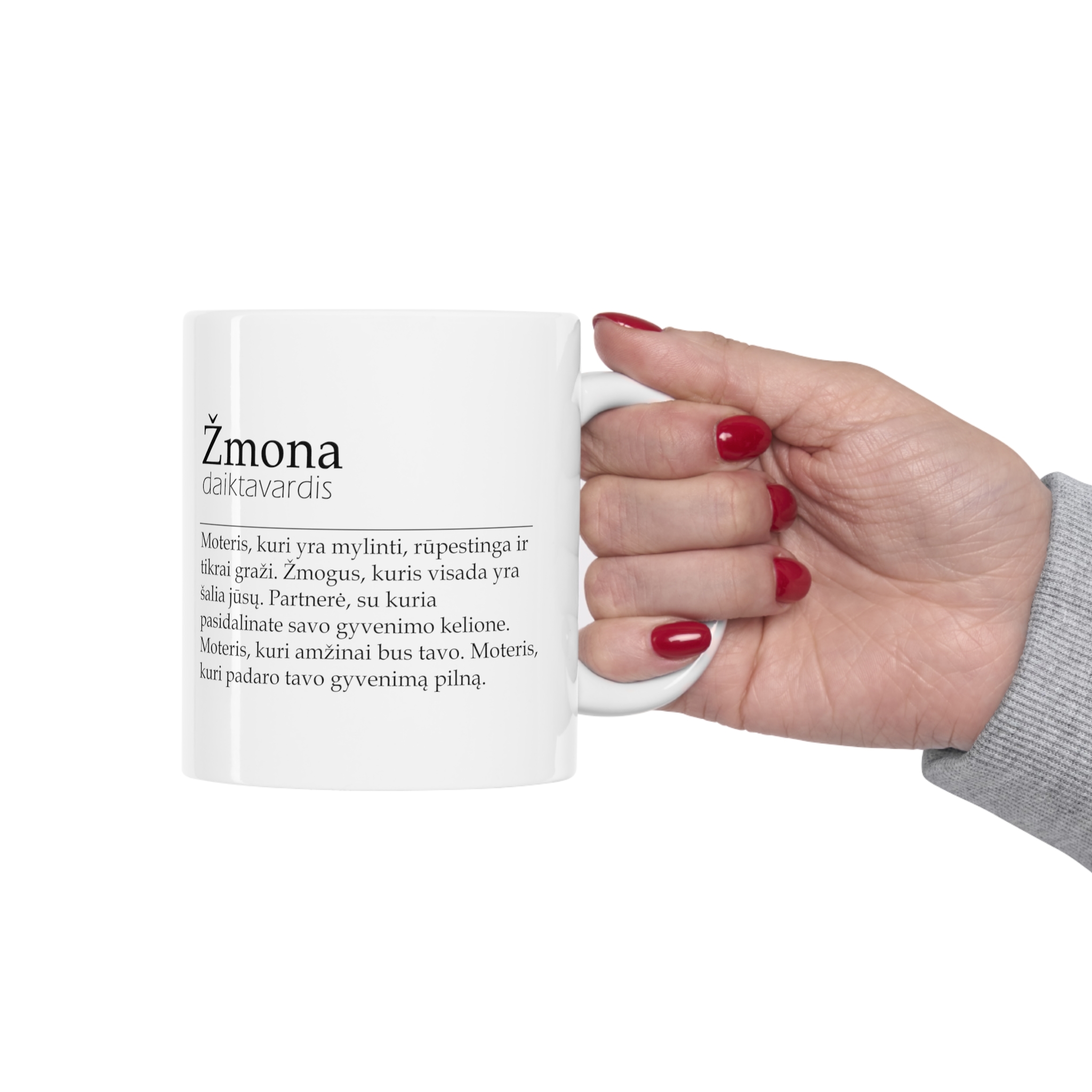 Žmonos apibrėžimo puodelis
