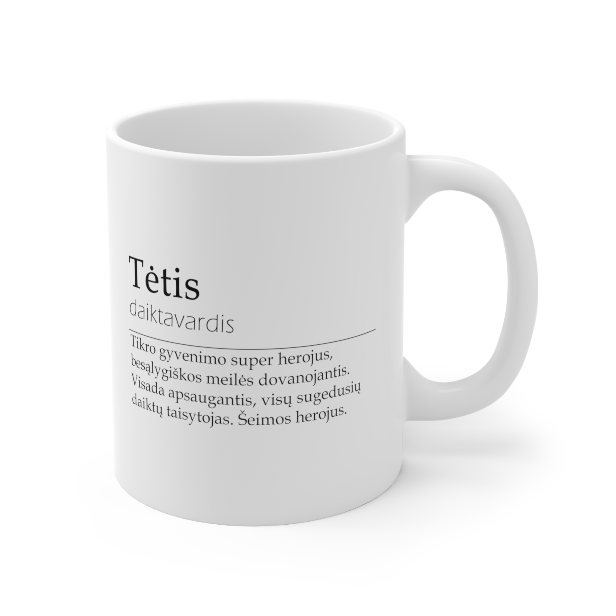 Tėtis apibrėžimo puodelis