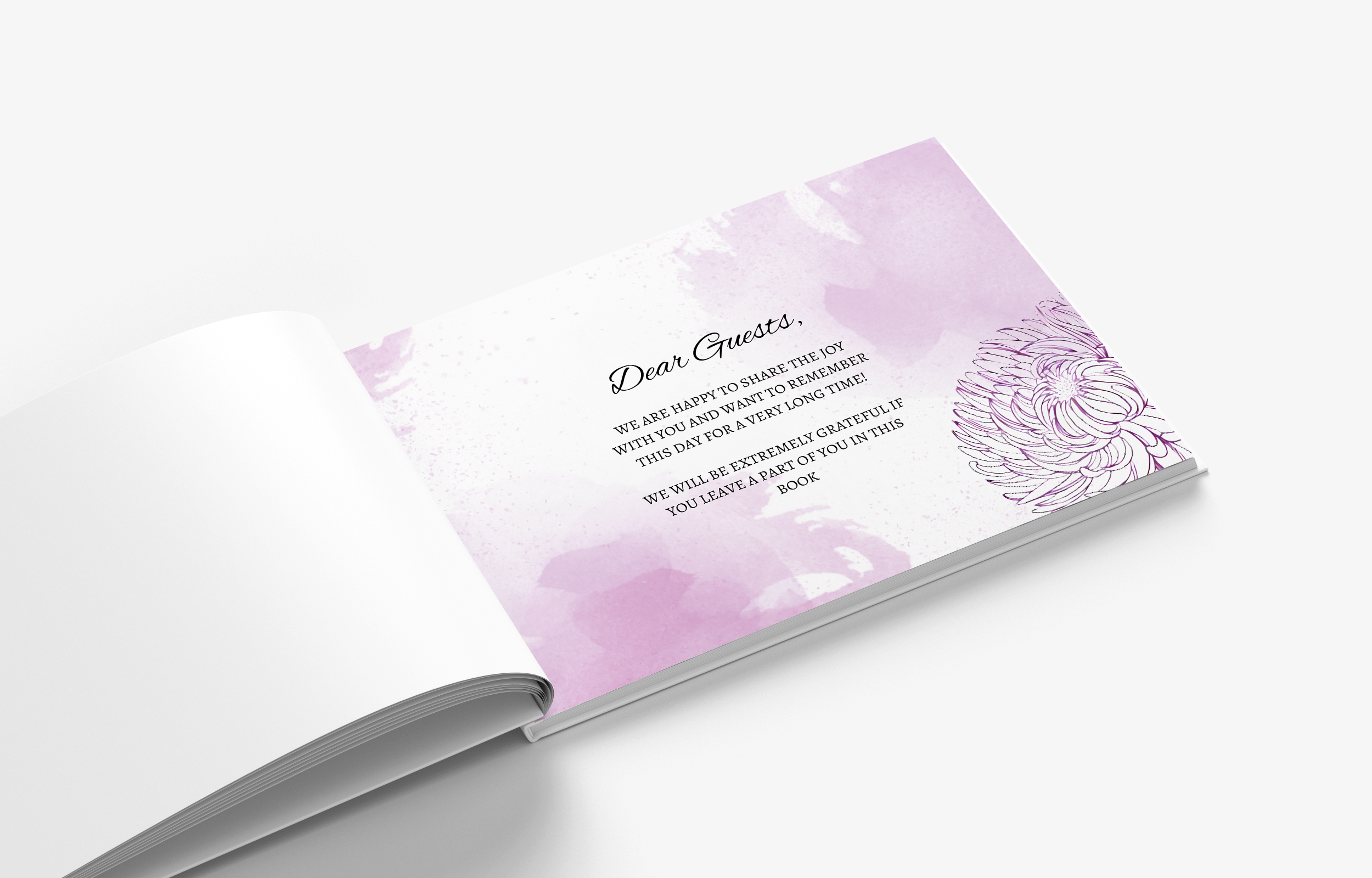 CHRYSANTHEMUMS Wedding Guestbook