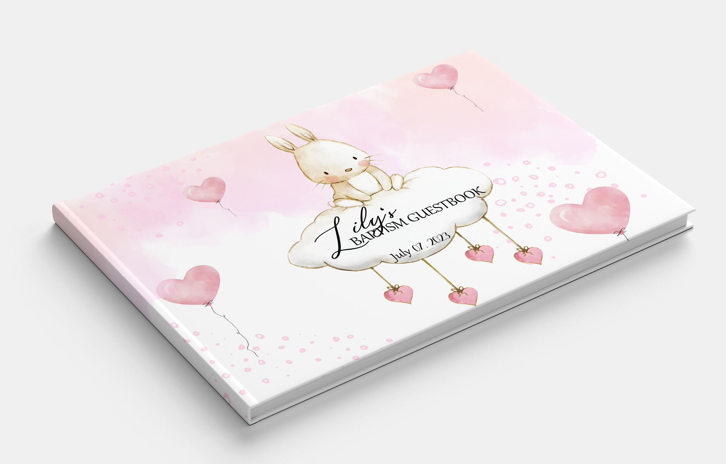 BUNNY Baptism Guestbook