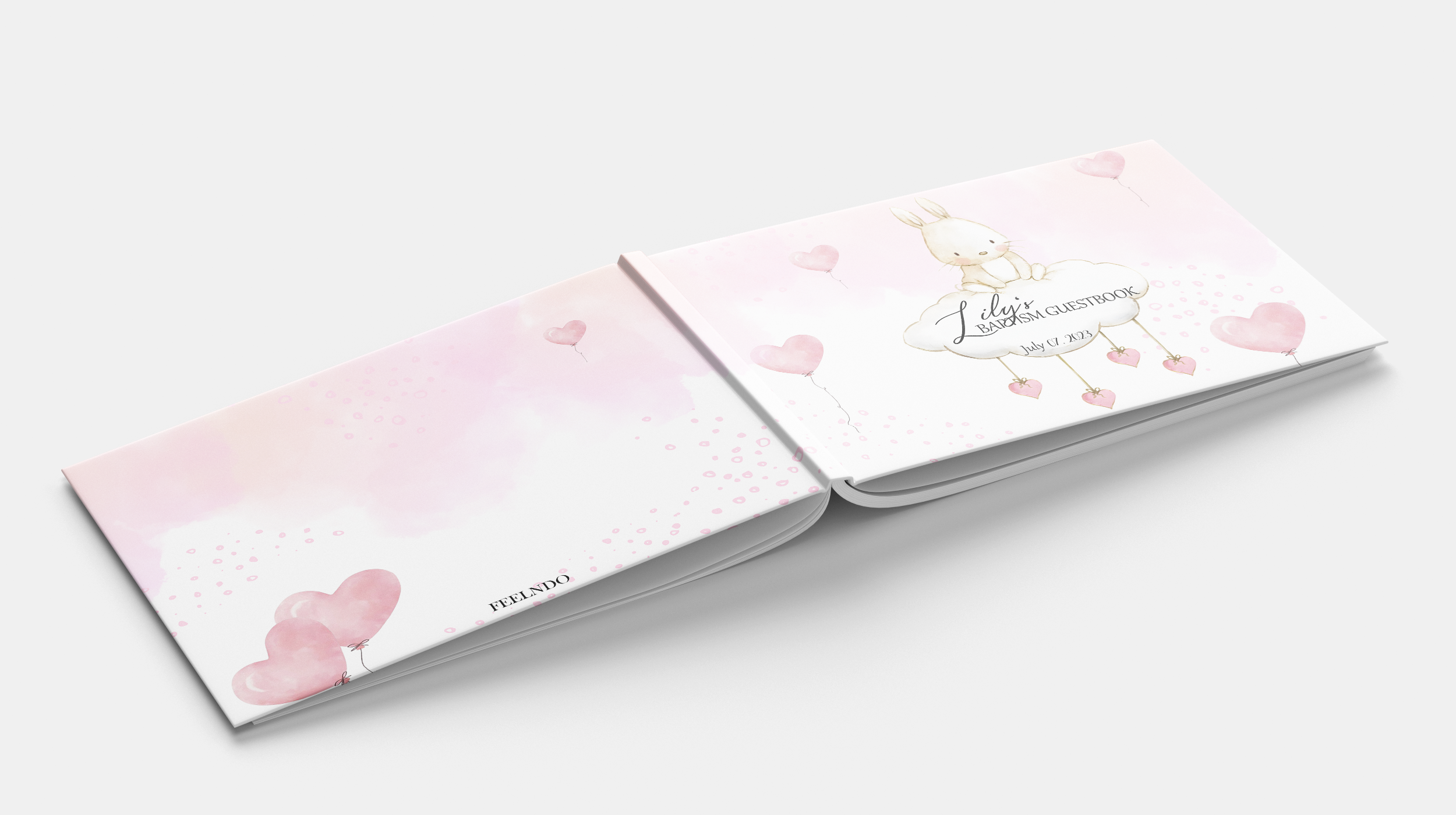 BUNNY Baptism Guestbook