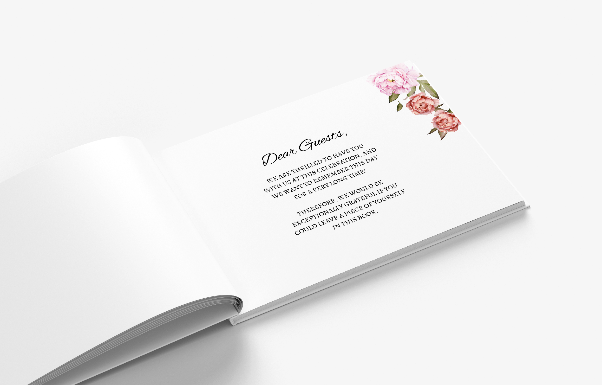 PEONY Wedding Guestbook