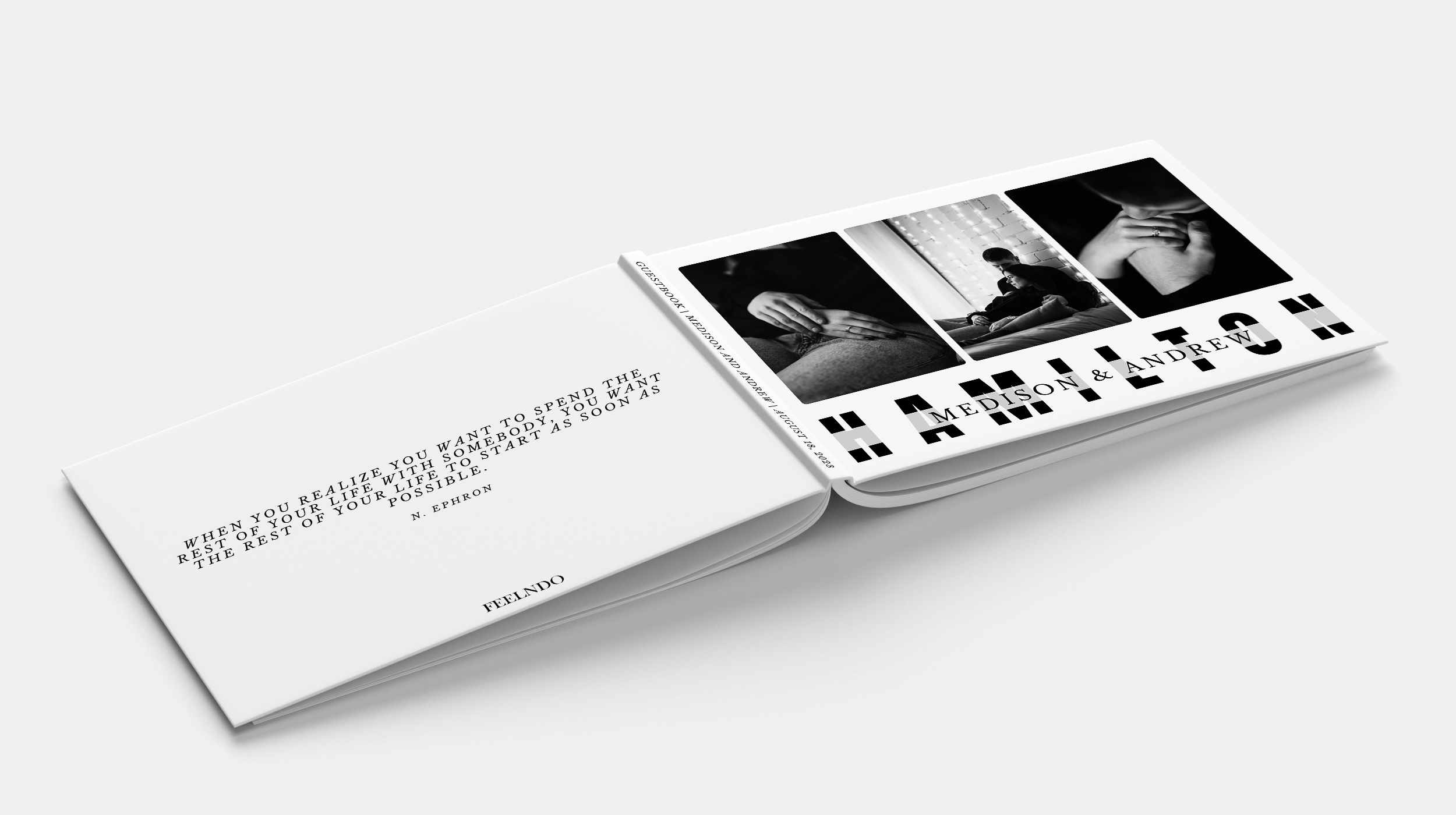 MODERN Wedding Guestbook