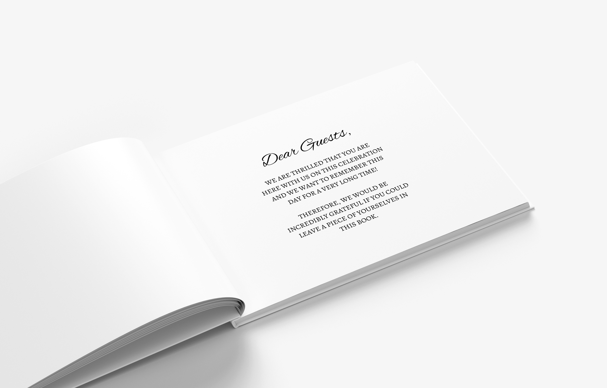 MODERN Wedding Guestbook