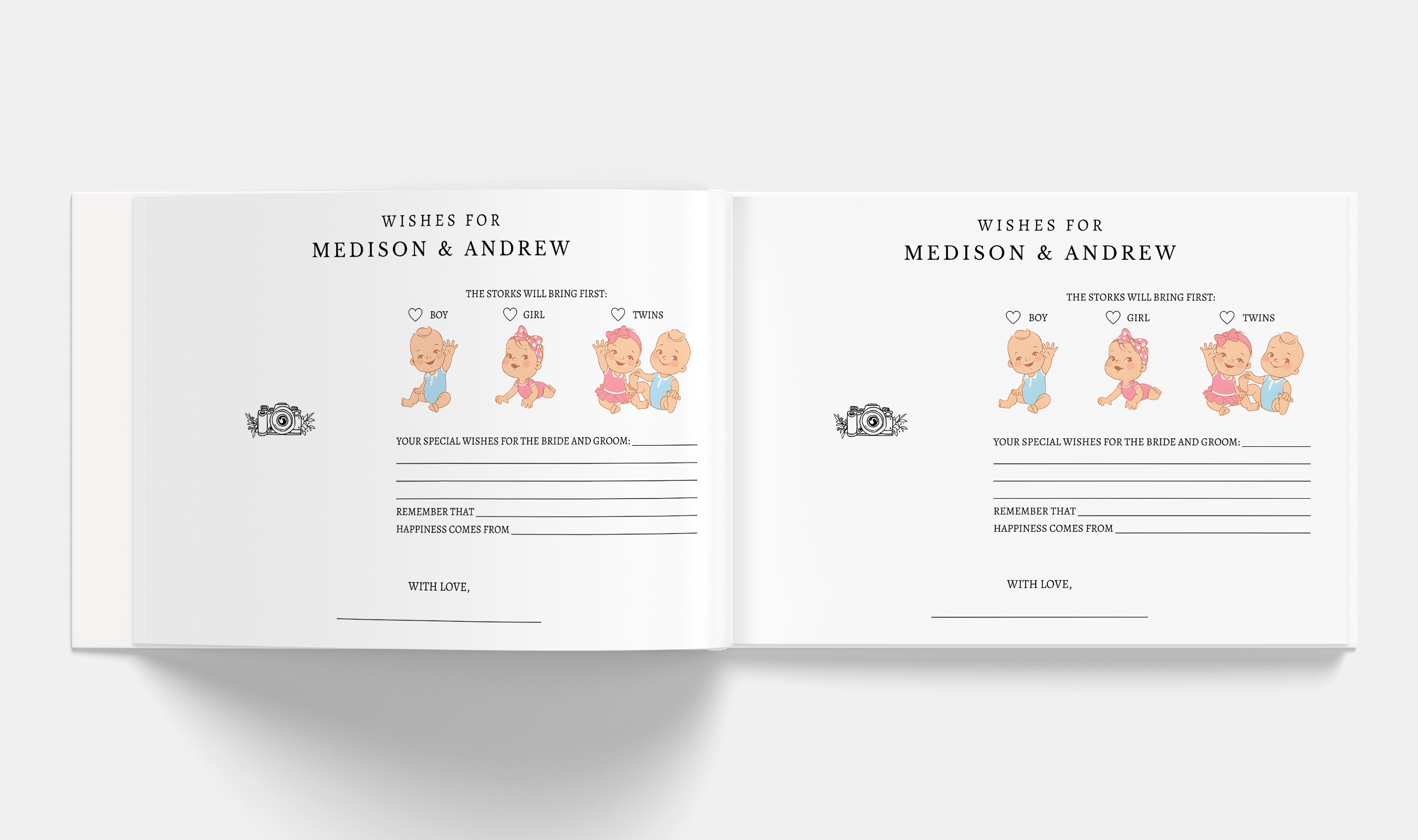 MODERN Wedding Guestbook