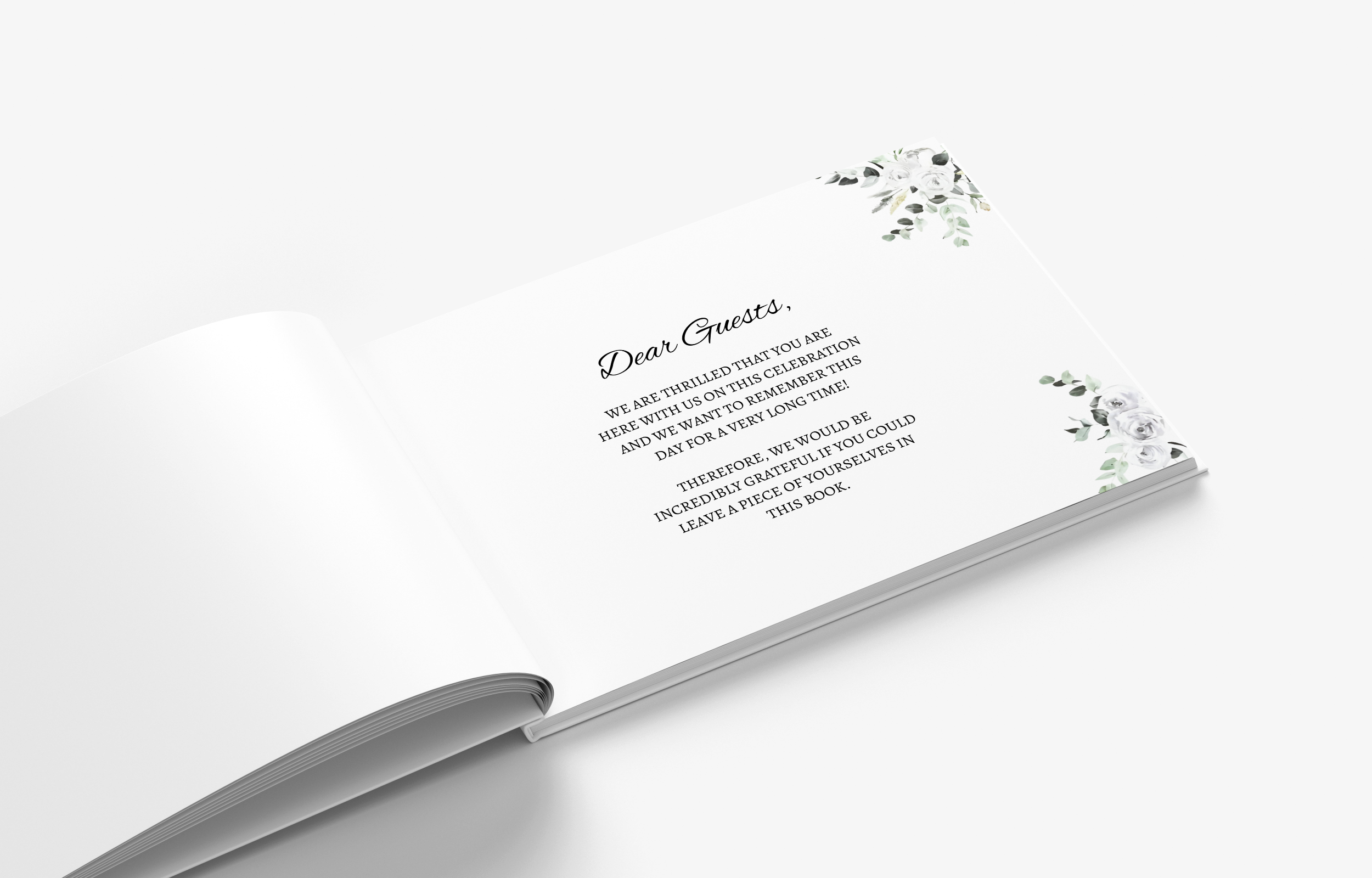 MINIMALIST Wedding Guestbook