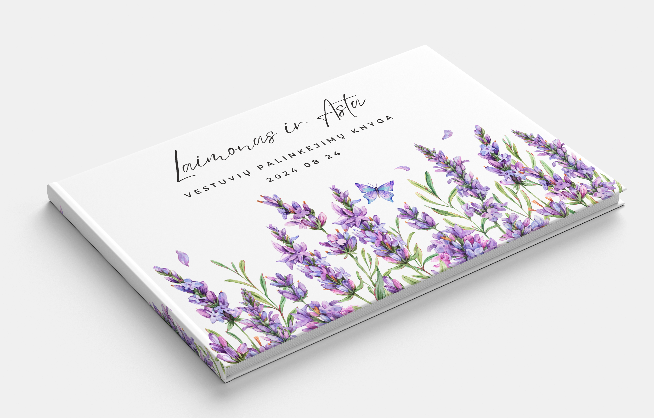LAVENDER Vestuvių palinkėjimų knyga
