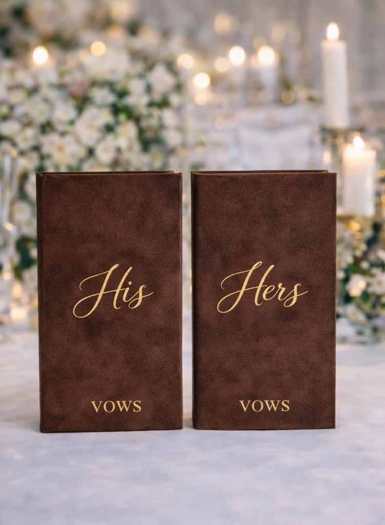 His & Hers Vow Booklets