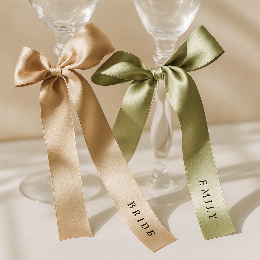 Personalizuotos satino juostelės