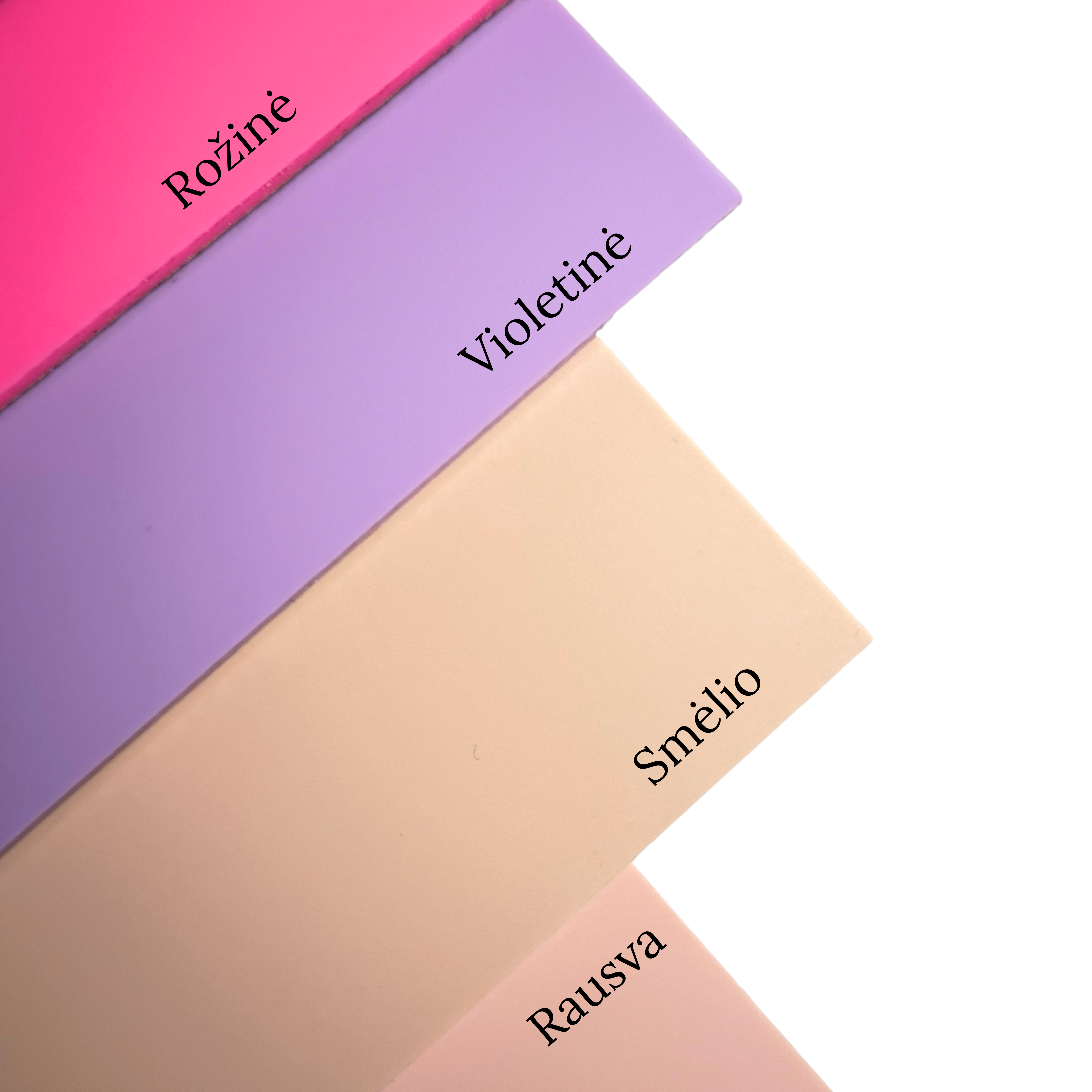 Stalo vardai - vietos kortelė