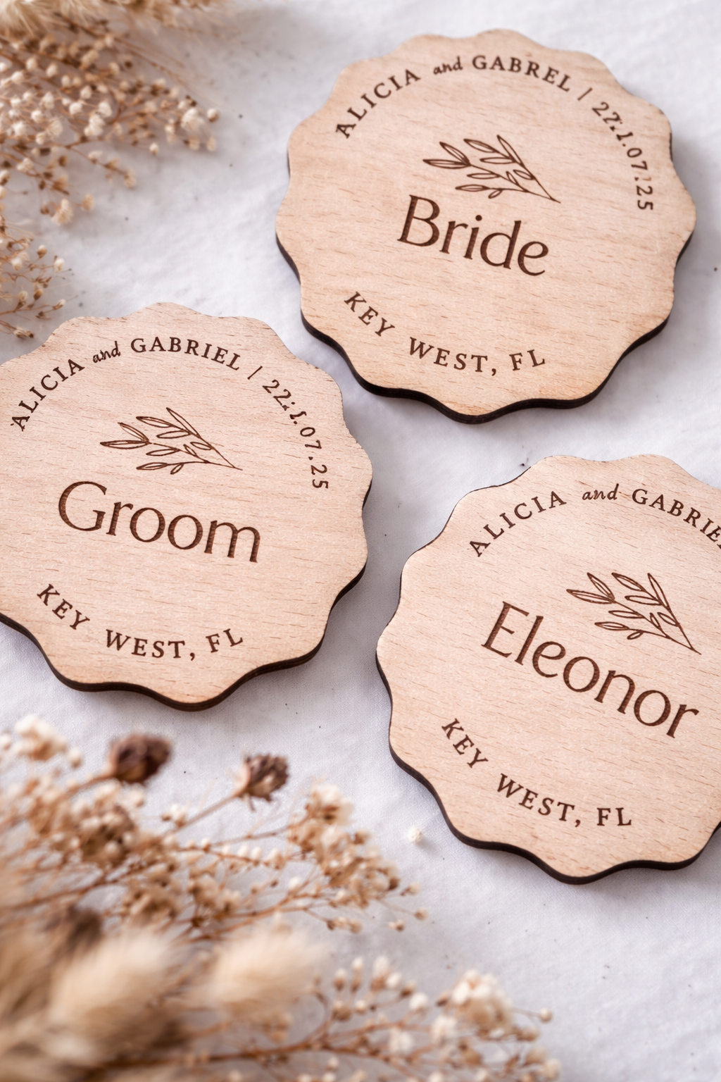 Personalized Wooden Coasters
