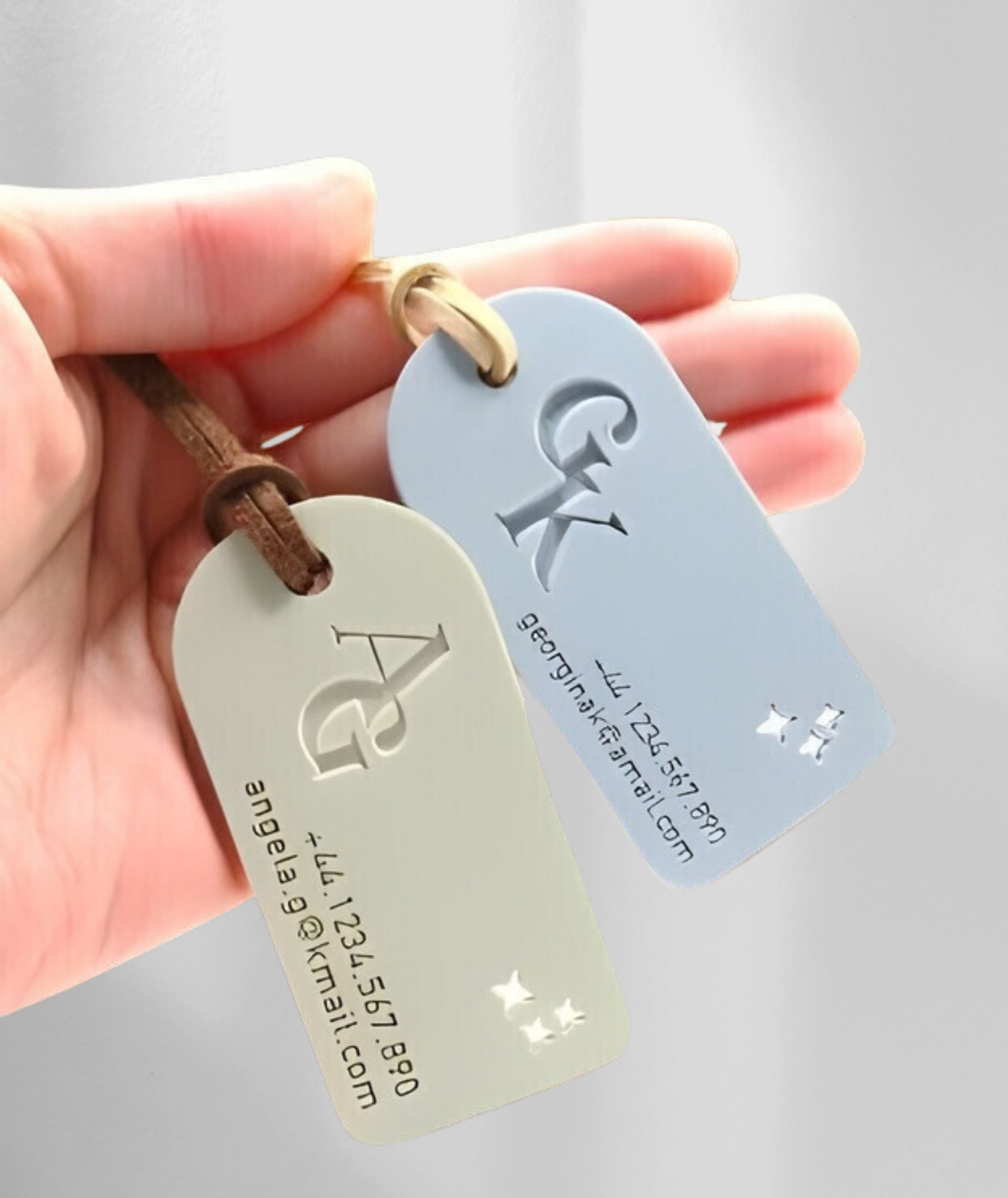 Personalizuoti lagaminų ir kuprinių žymekliai