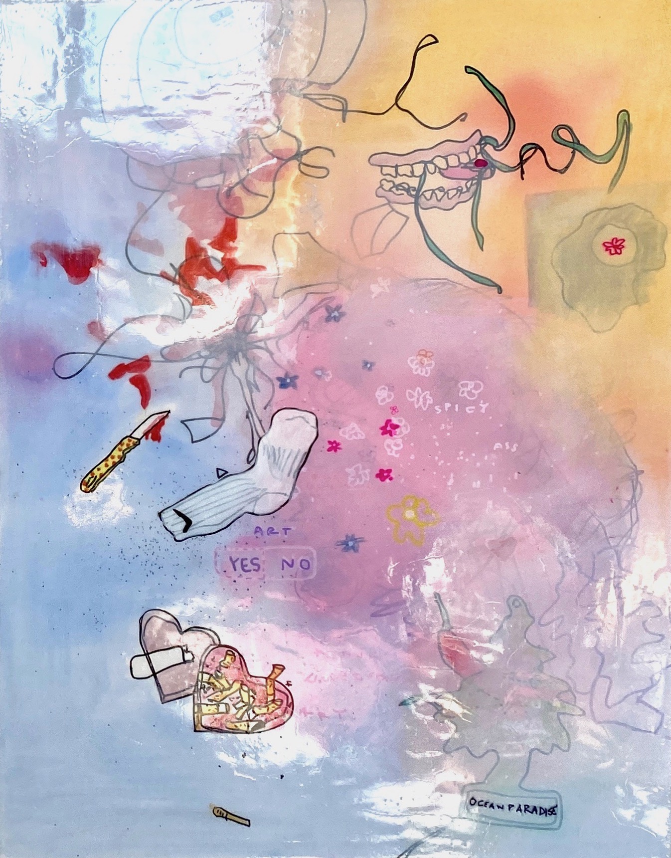 The Same Socks For Two Days, 90x70 cm