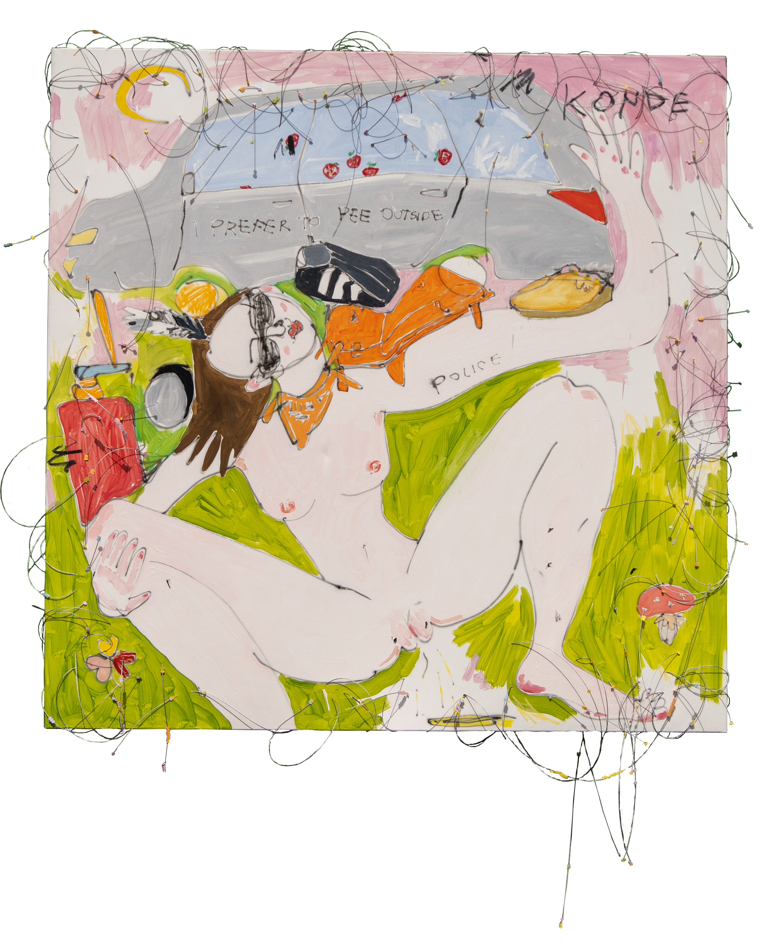 I Just Want To Eat Mushrooms In My Garden, 180x160 cm