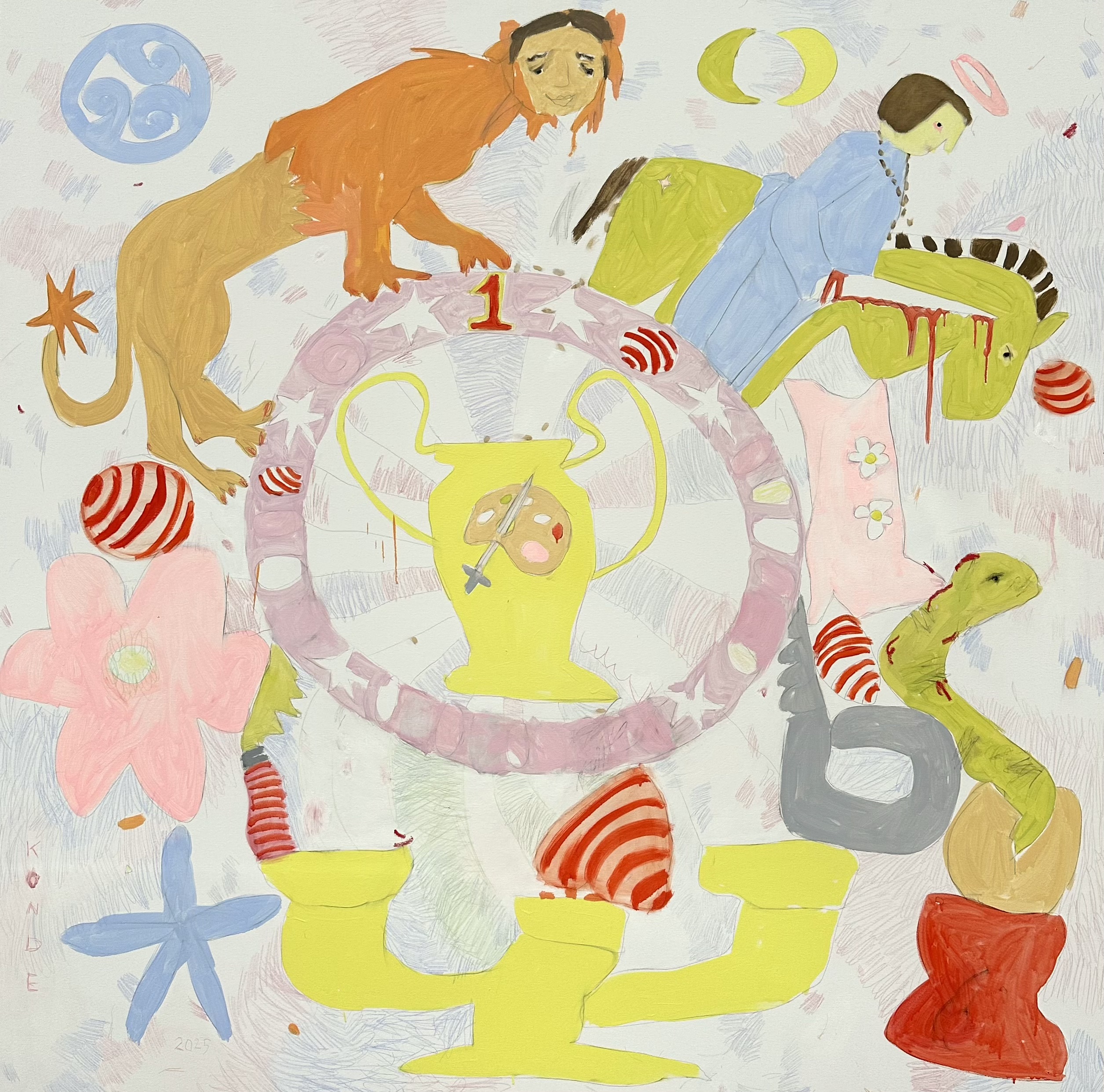 Likimo ratas. Ir aš pagaliau laimėjau loterijoje. 180x180 cm