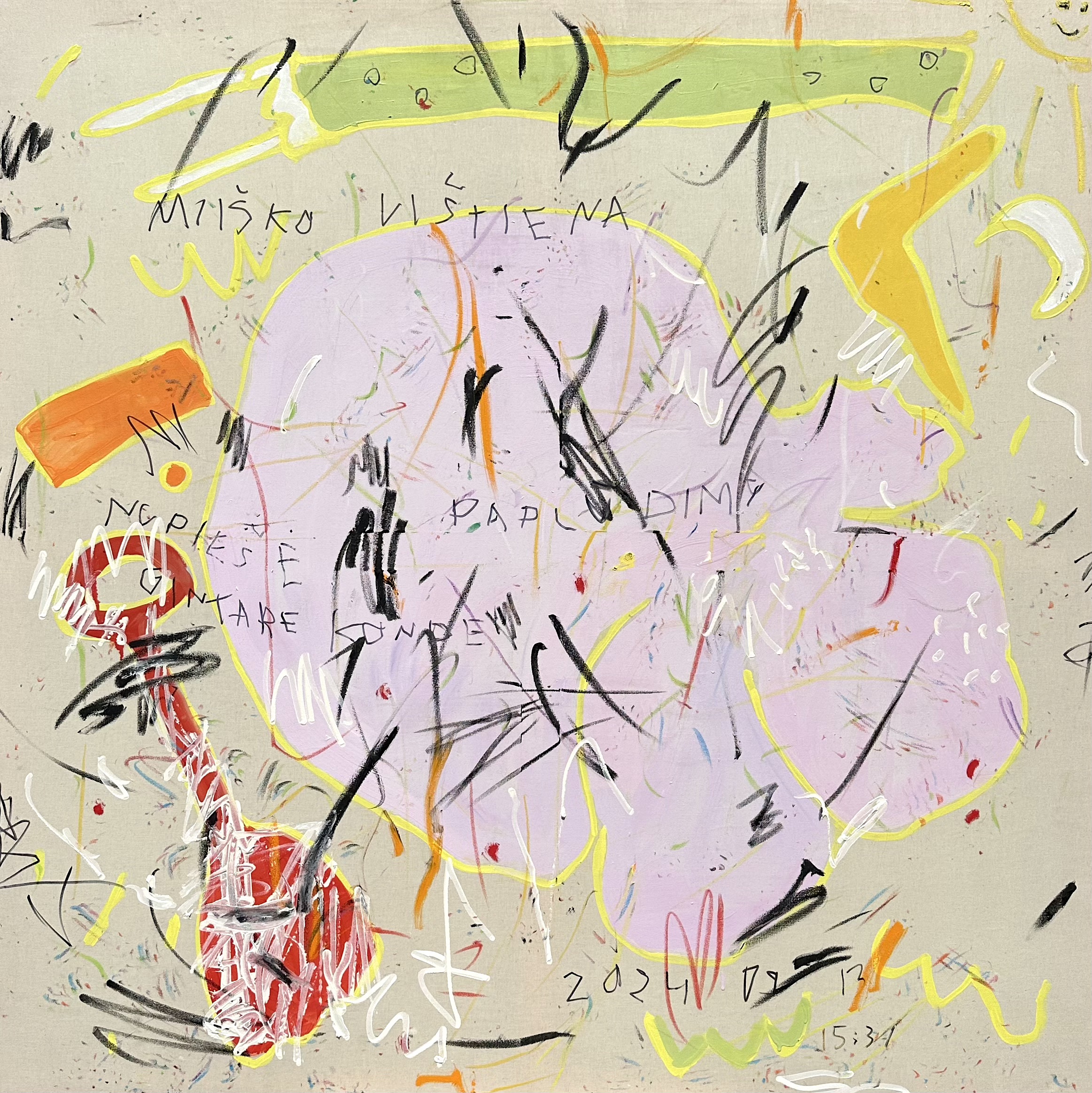 Miško vištiena paplūdimy, 140x140 cm