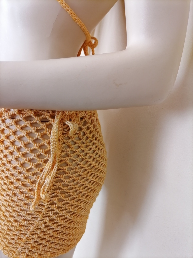 Crochet beach set yellow