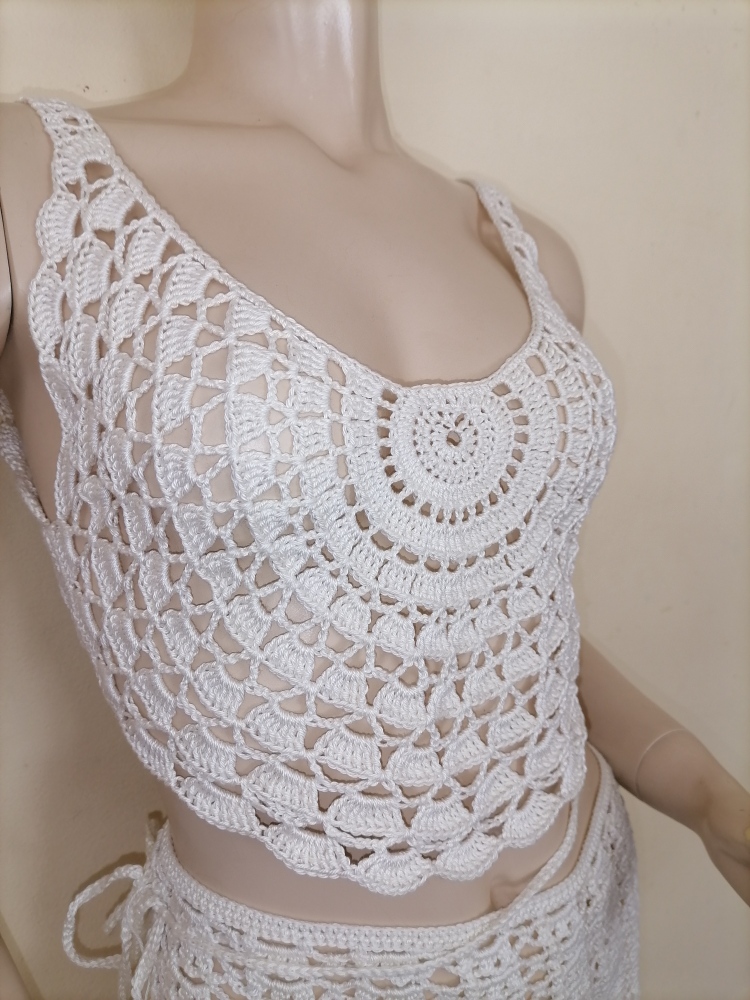 Crochet circle top