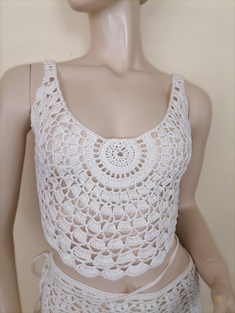 Crochet circle top