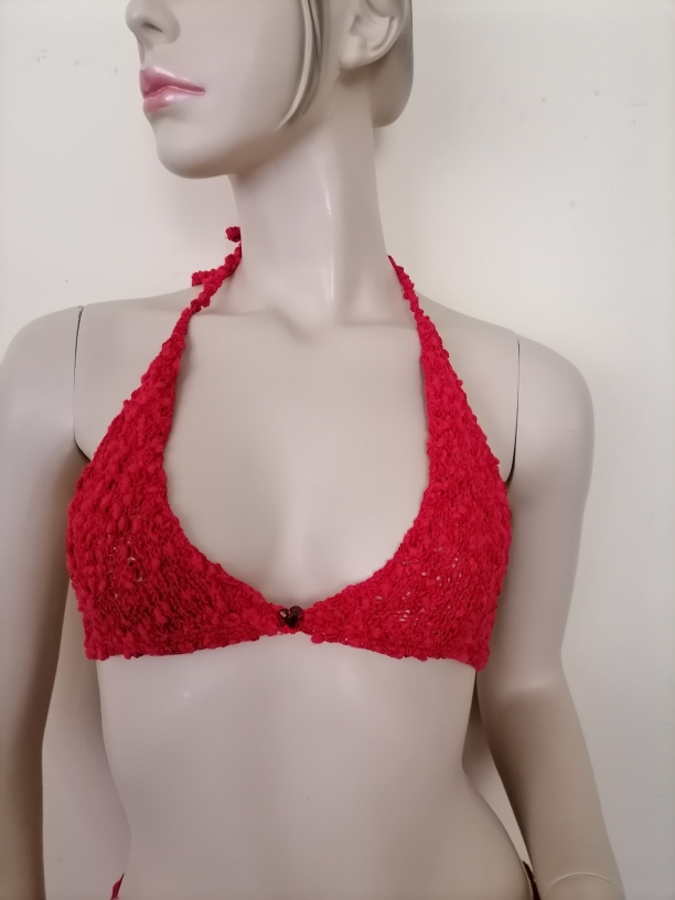 Handknit bikini top