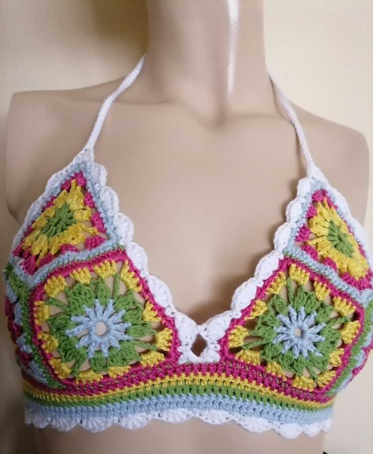 Handmade Crochet Halter Top