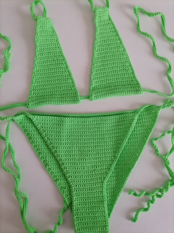 Green tiny bikini