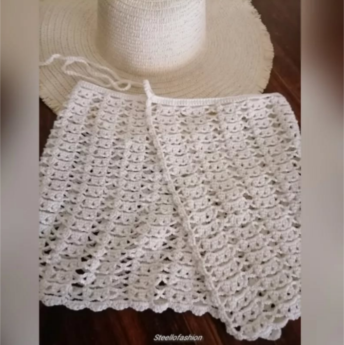 Crochet Wrap skirt