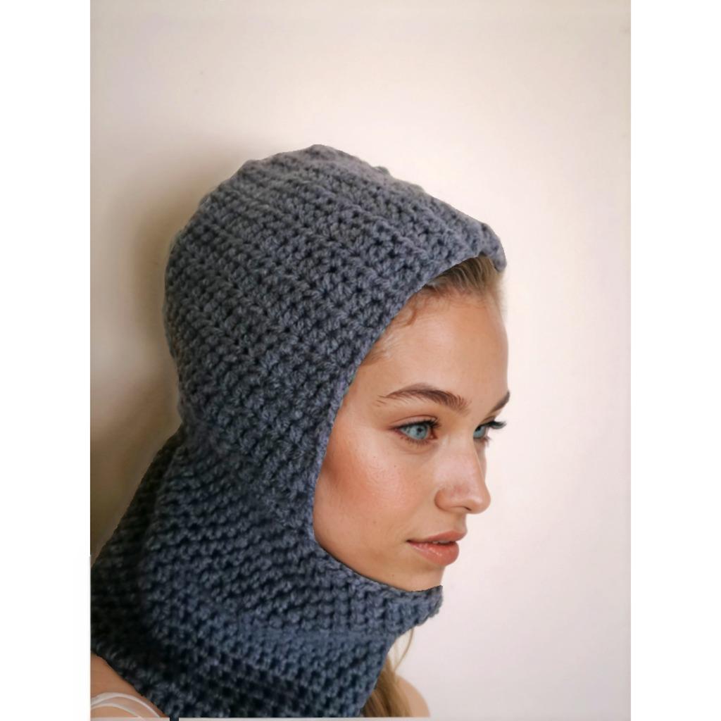 Crochet ski hat