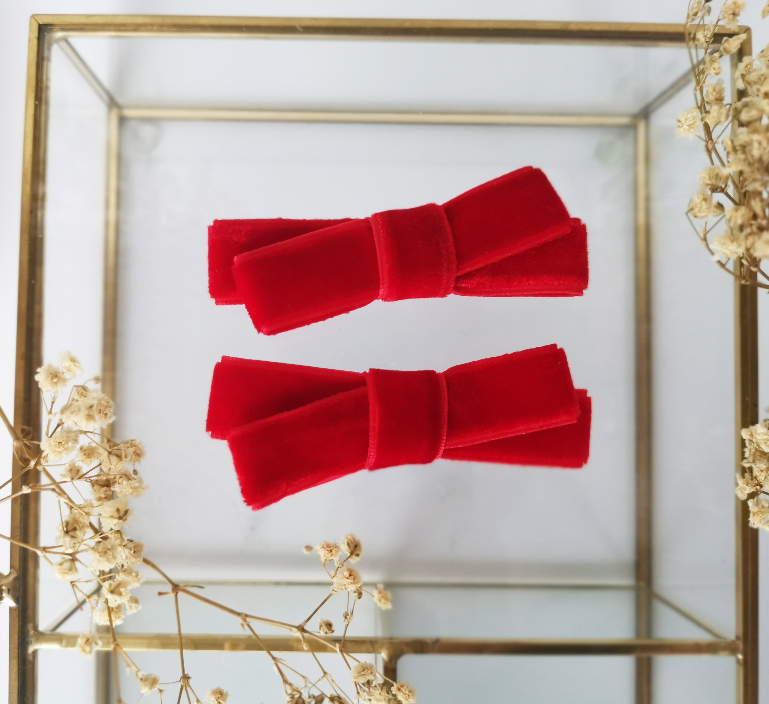 Aksominiai Segtukai, RAUDONI 2vnt.