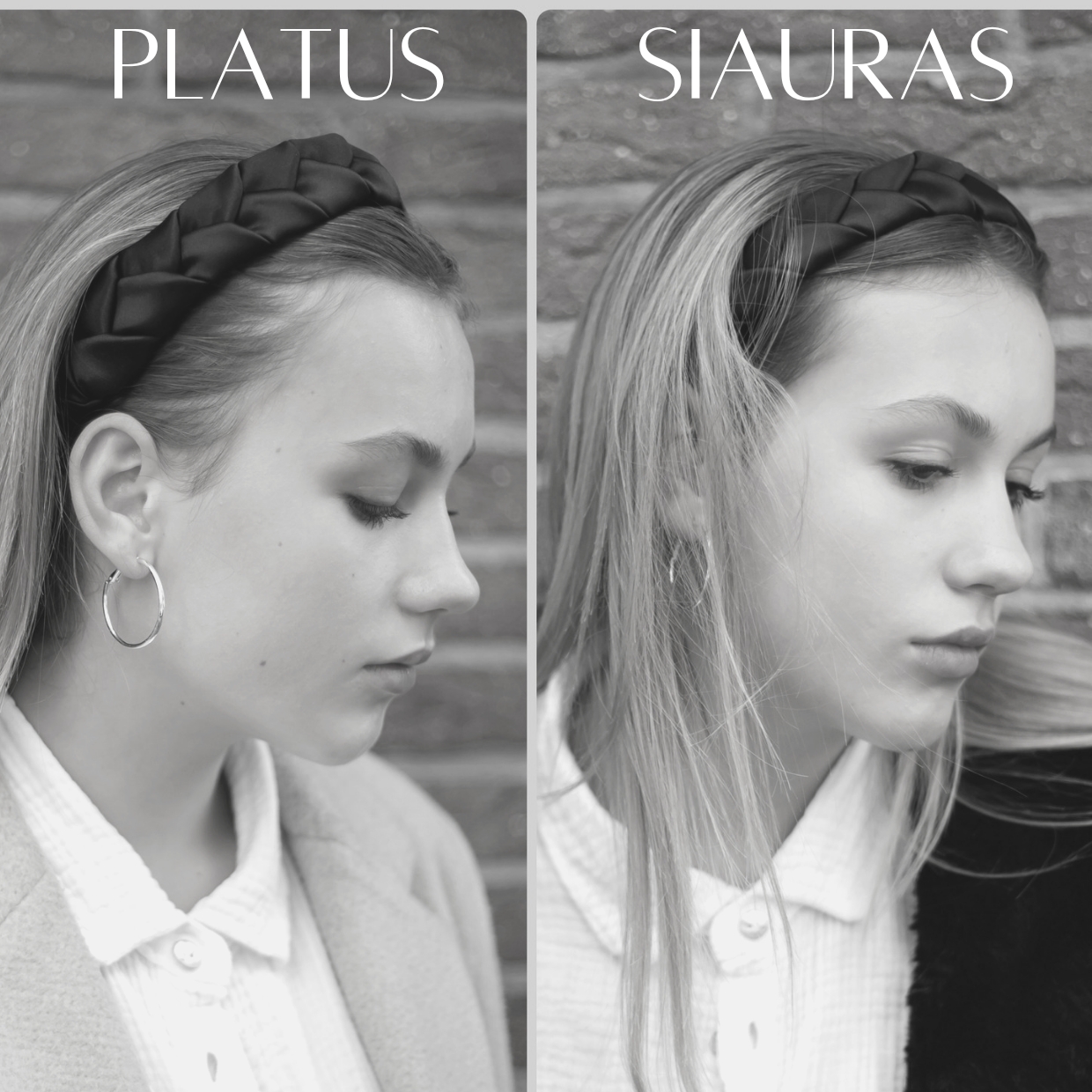 Plaukų lankelis - pintas, natūralaus šilko. Ryškiai Raudonas